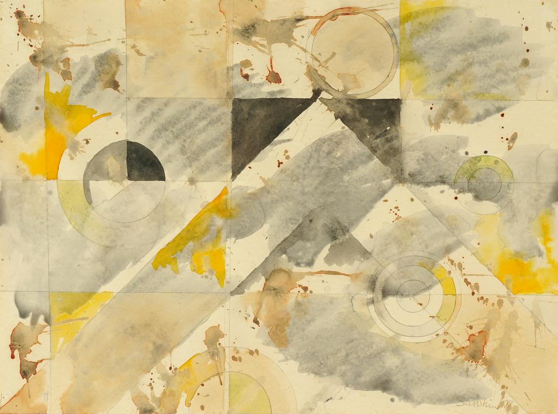 NORMAN SUNSHINE (LATE 20TH CENTURY): ABSTRACT (1 of 9)