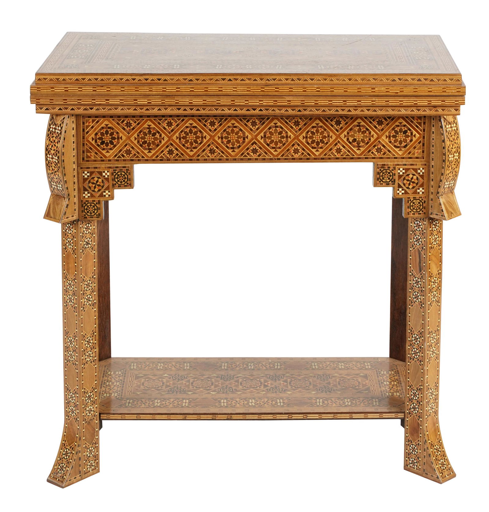 SYRIAN-STYLE INLAID WOOD GAMES TABLE (1 of 14)