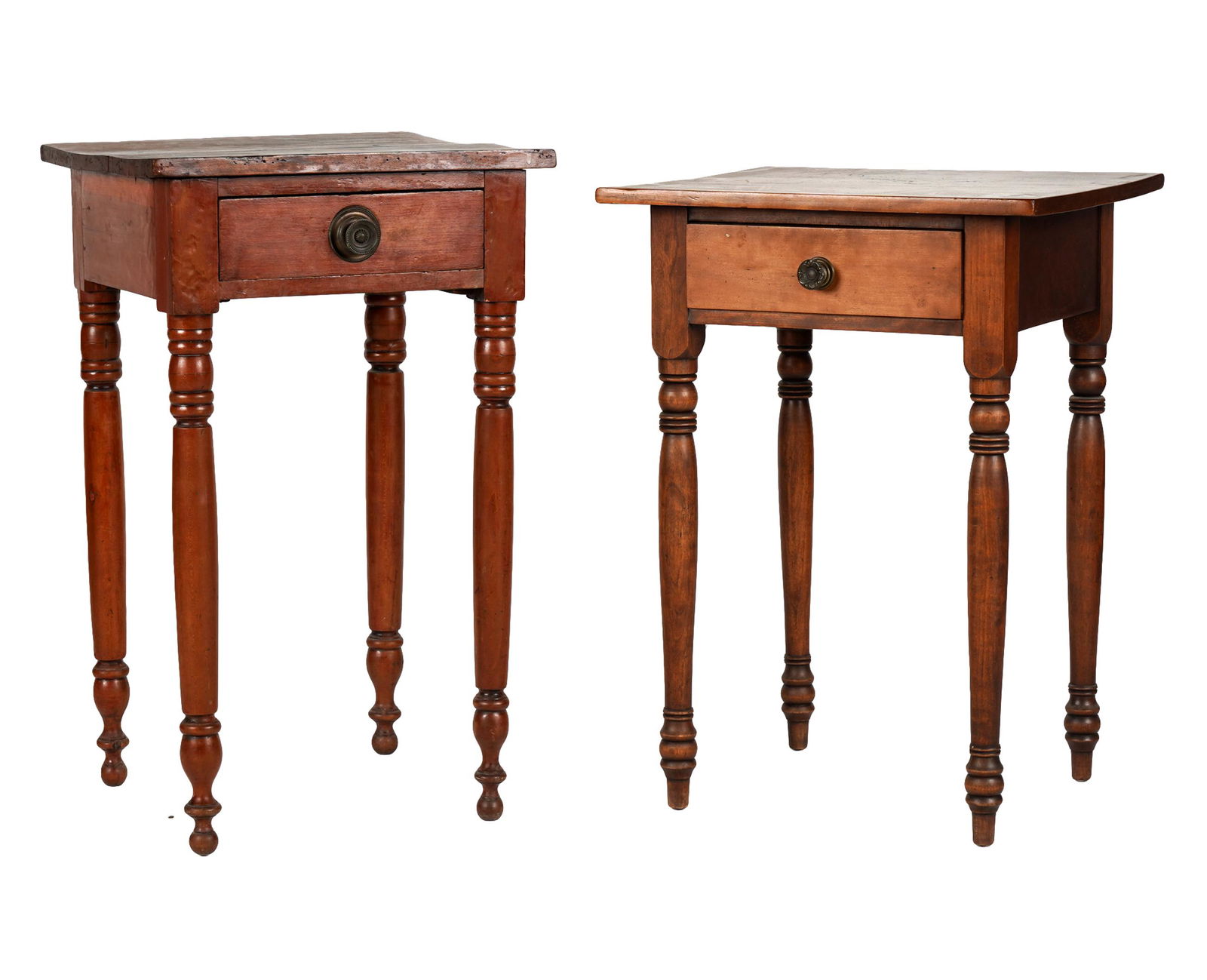 TWO ANTIQUE AMERICAN END TABLES (1 of 20)