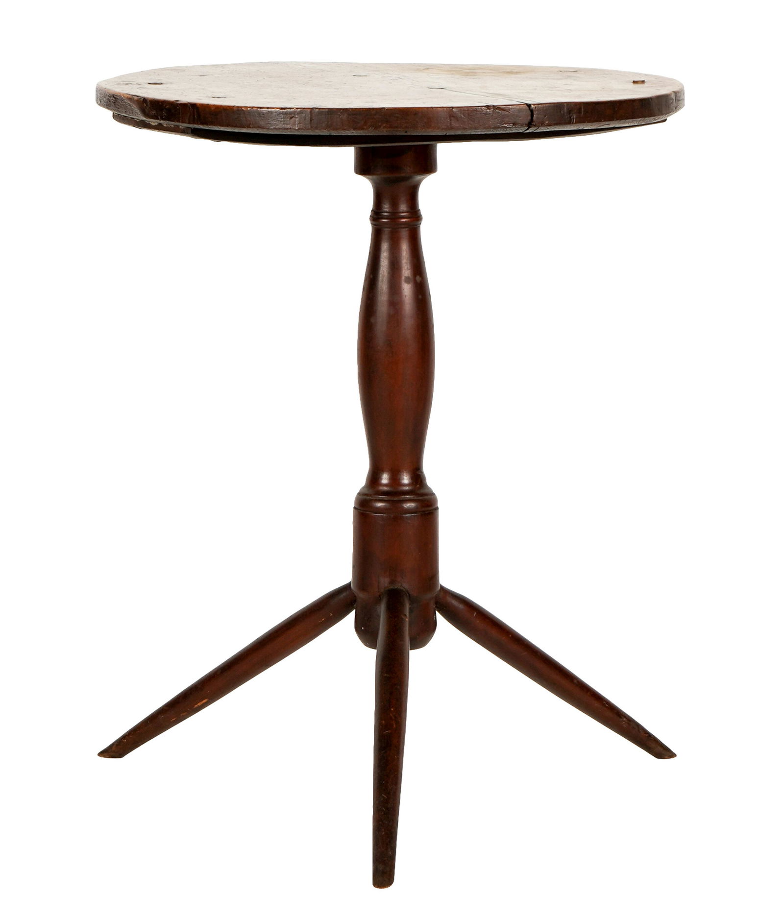 ANTIQUE AMERICAN OAK TRIPOD TABLE (1 of 9)