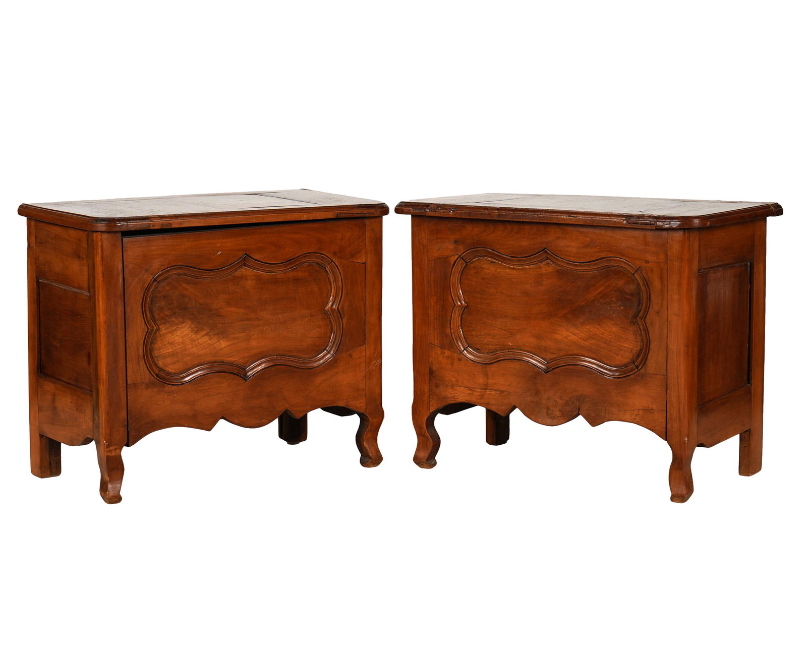 PAIR OF FRENCH PROVINCIAL WALNUT CHESTS (1 of 15)