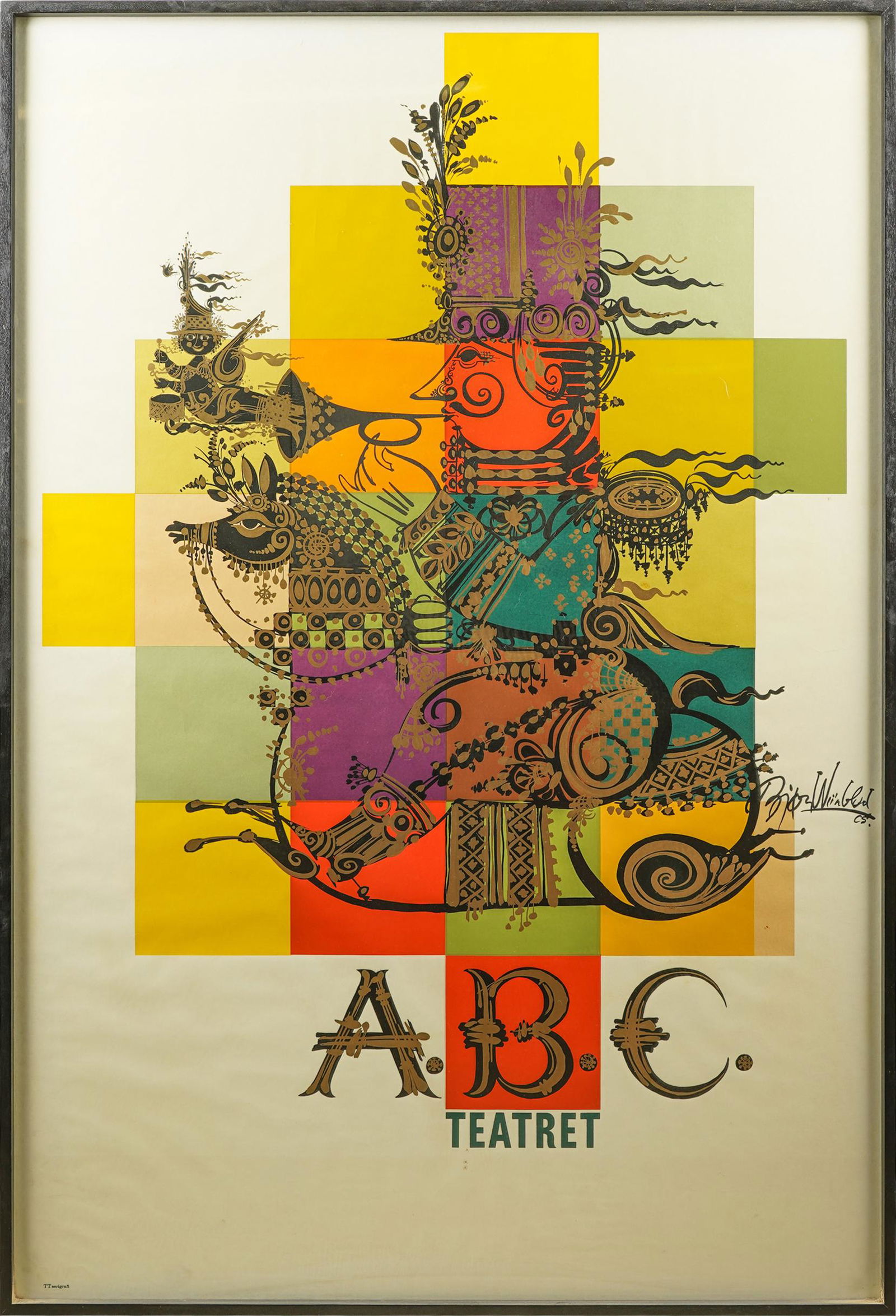 BJORN WIINBLAD: POSTER FOR THE RIDER AT THE ABC THEATER (1 of 10)