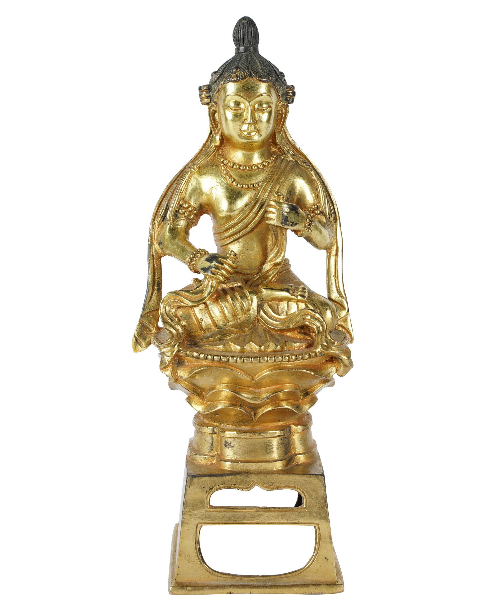 CHINESE GILT METAL BUDDHA FIGURE (1 of 7)