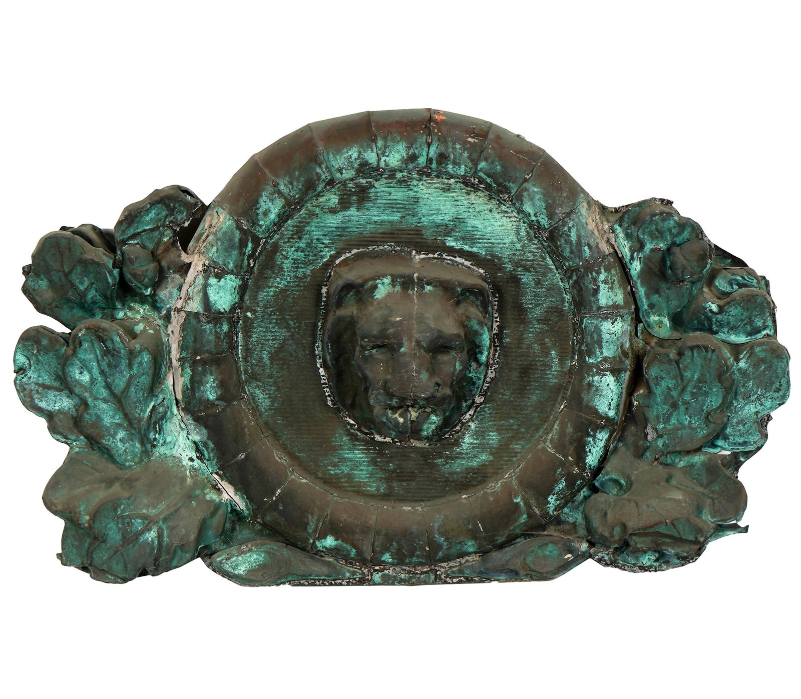 ANTIQUE COPPER ARCHITECTURAL FRAGMENT (1 of 12)