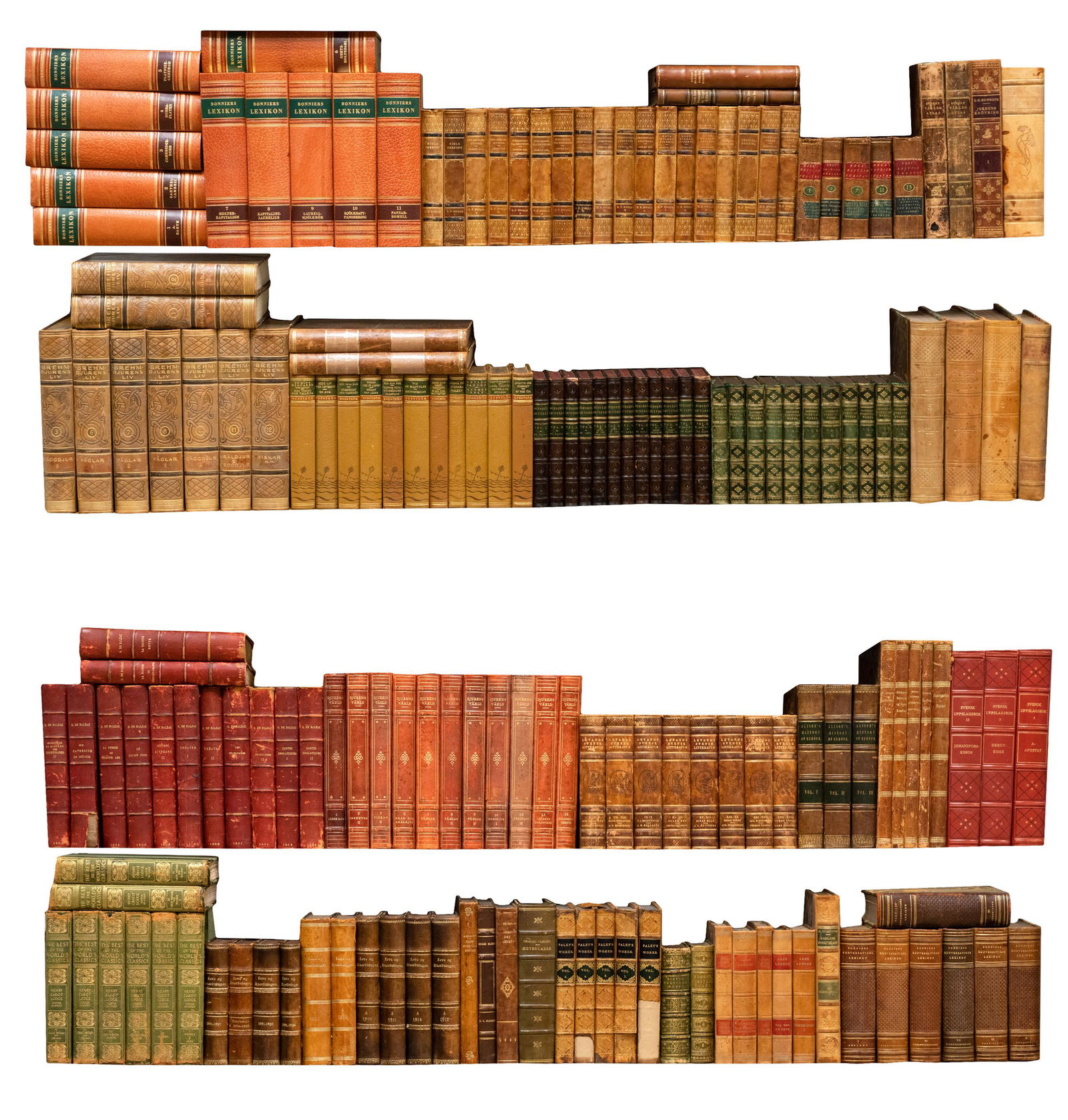 COLLECTION OF LEATHER-BOUND BOOKS (1 of 18)