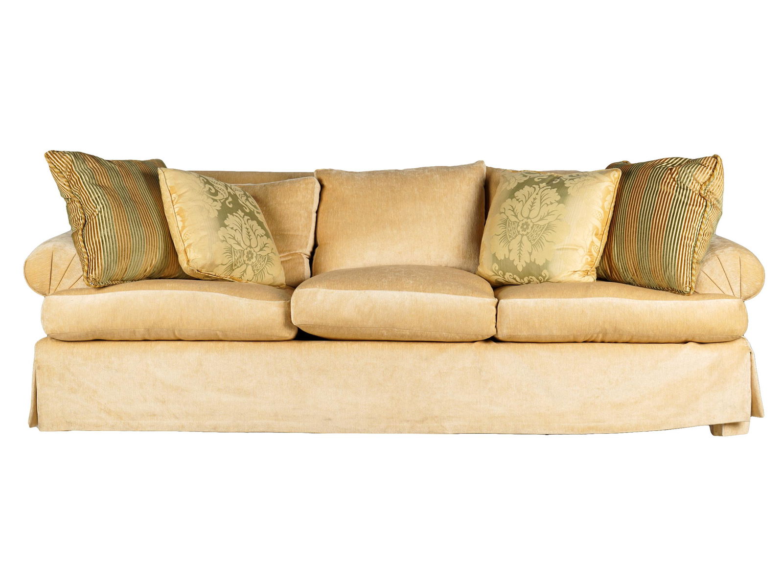 BEIGE UPHOLSTERED SOFA (1 of 11)