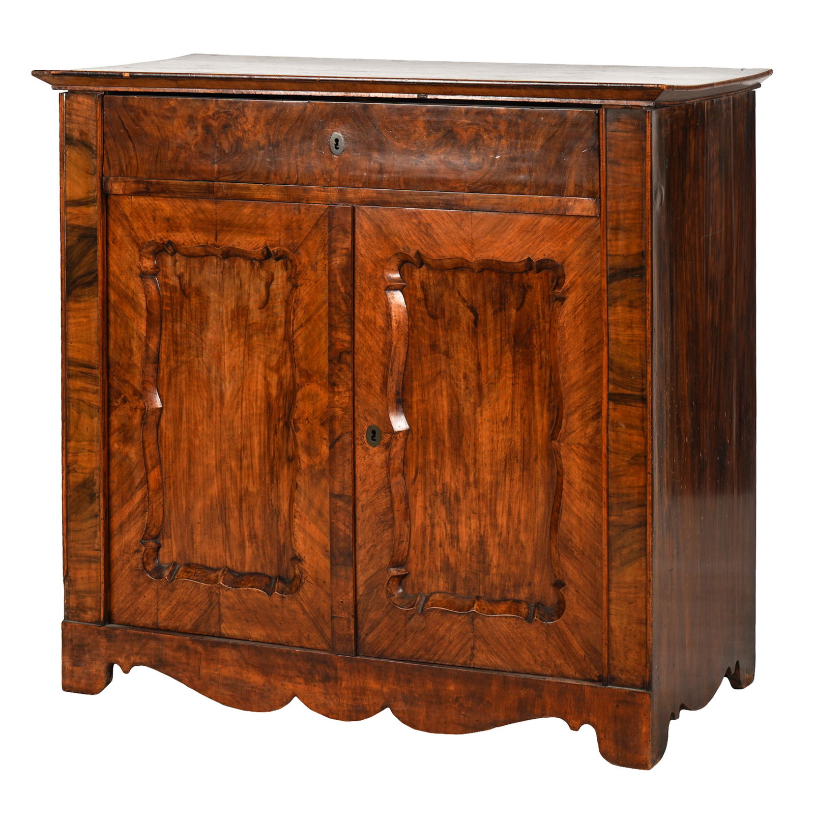 FRENCH PROVINCIAL WALNUT SIDE CABINET (1 of 14)