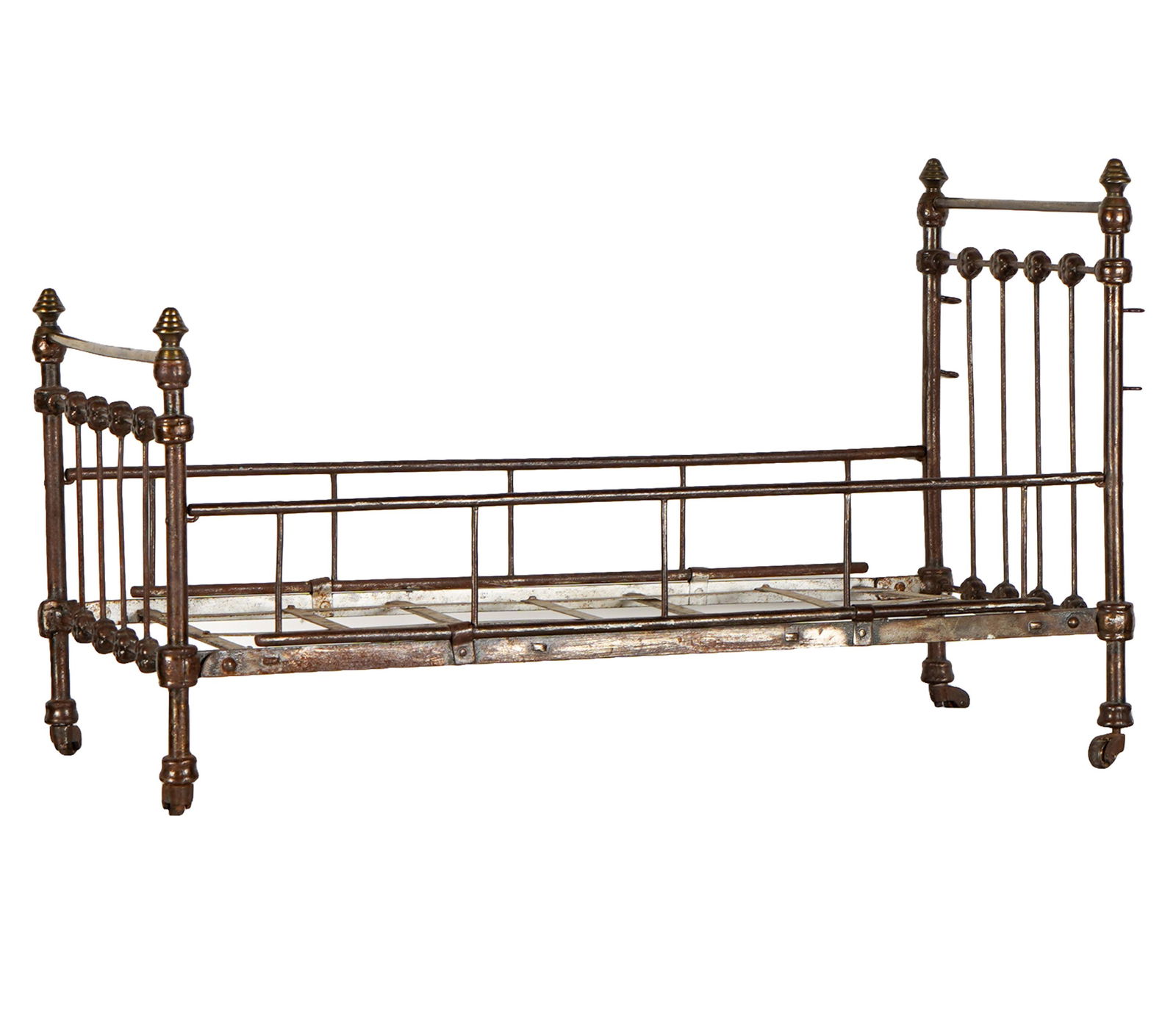 ANTIQUE BRASS DOLL BED (1 of 8)