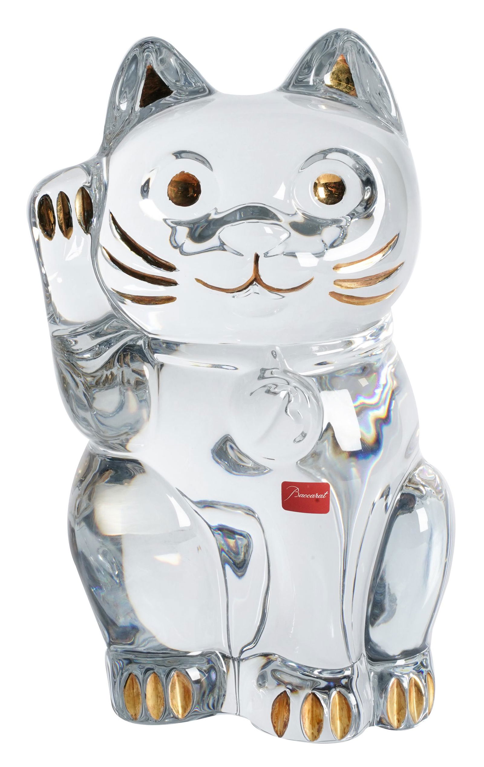 BACCARAT CRYSTAL LUCKY CAT FIGURE (1 of 10)