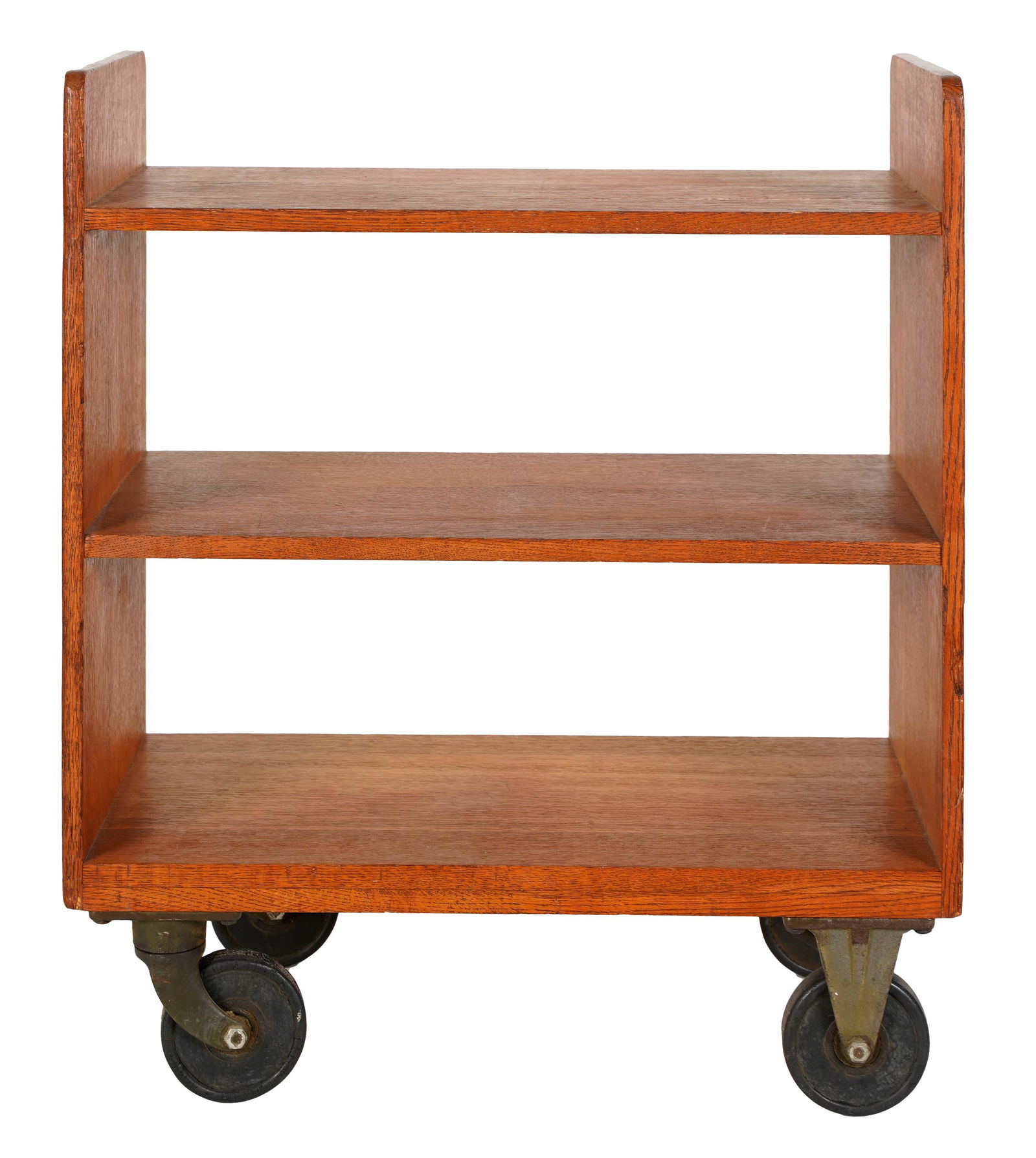 OAK ROLLING CART (1 of 9)