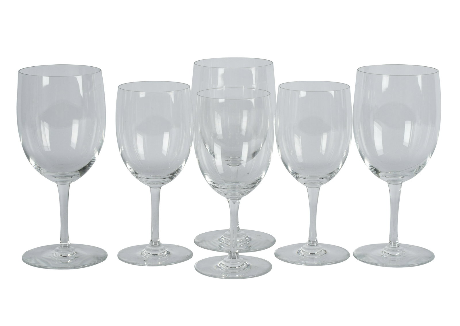 BACCARAT PARTIAL STEMWARE SERVICE: each marked; "Perfection" pattern, comprising 10 water glasses (7 1/8 inches high) and 12 wine glasses (6 1/2 inches high)