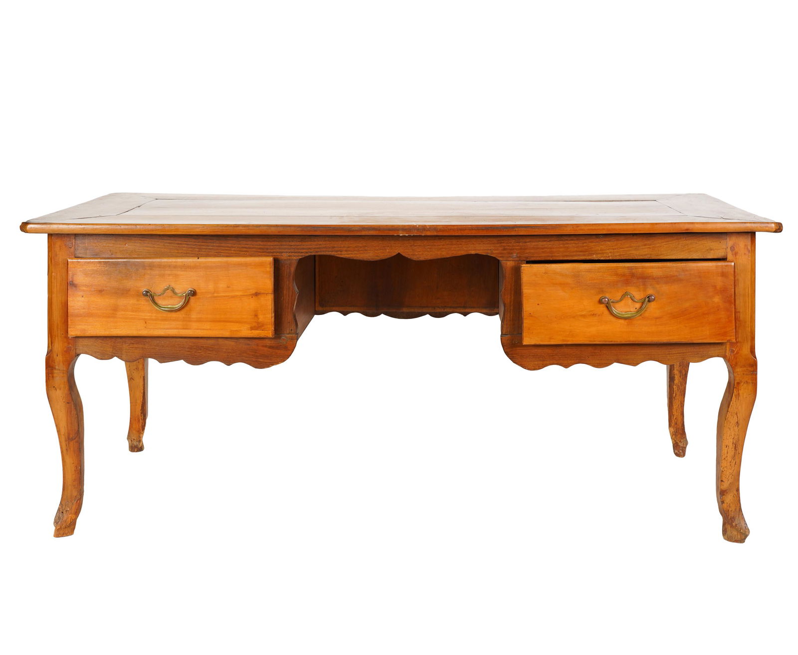 FRENCH PROVINCIAL FRUITWOOD WRITING TABLE (1 of 9)