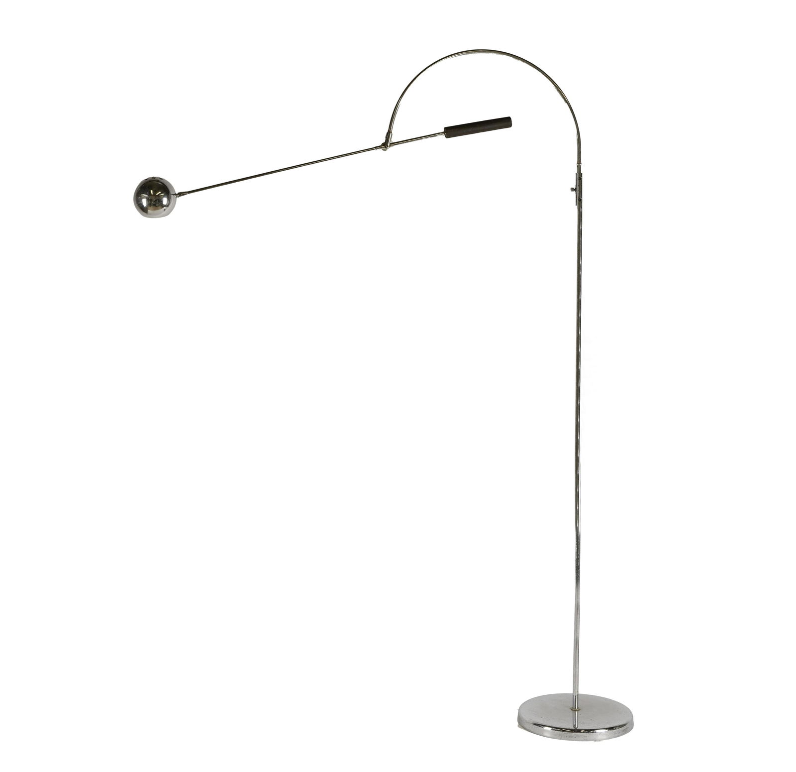 ROBERT SONNEMAN "ORBITER" CHROME FLOOR LAMP (1 of 9)