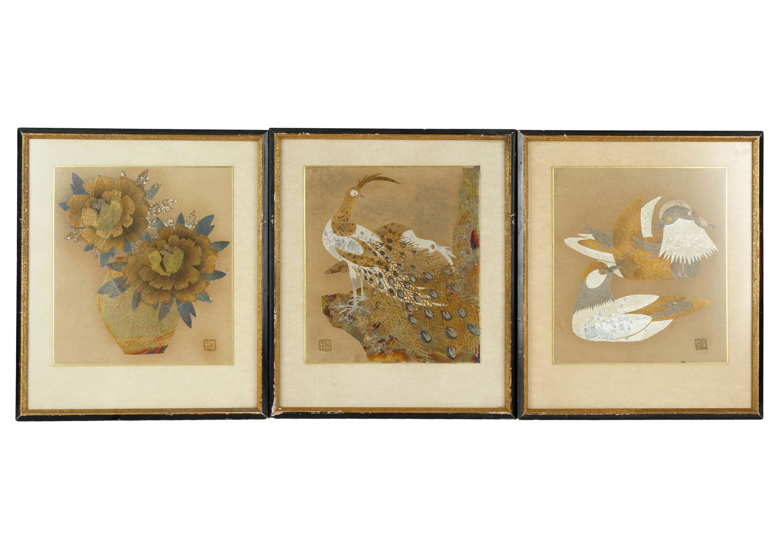 THREE ASIAN-STYLE PRINTS (1 of 7)