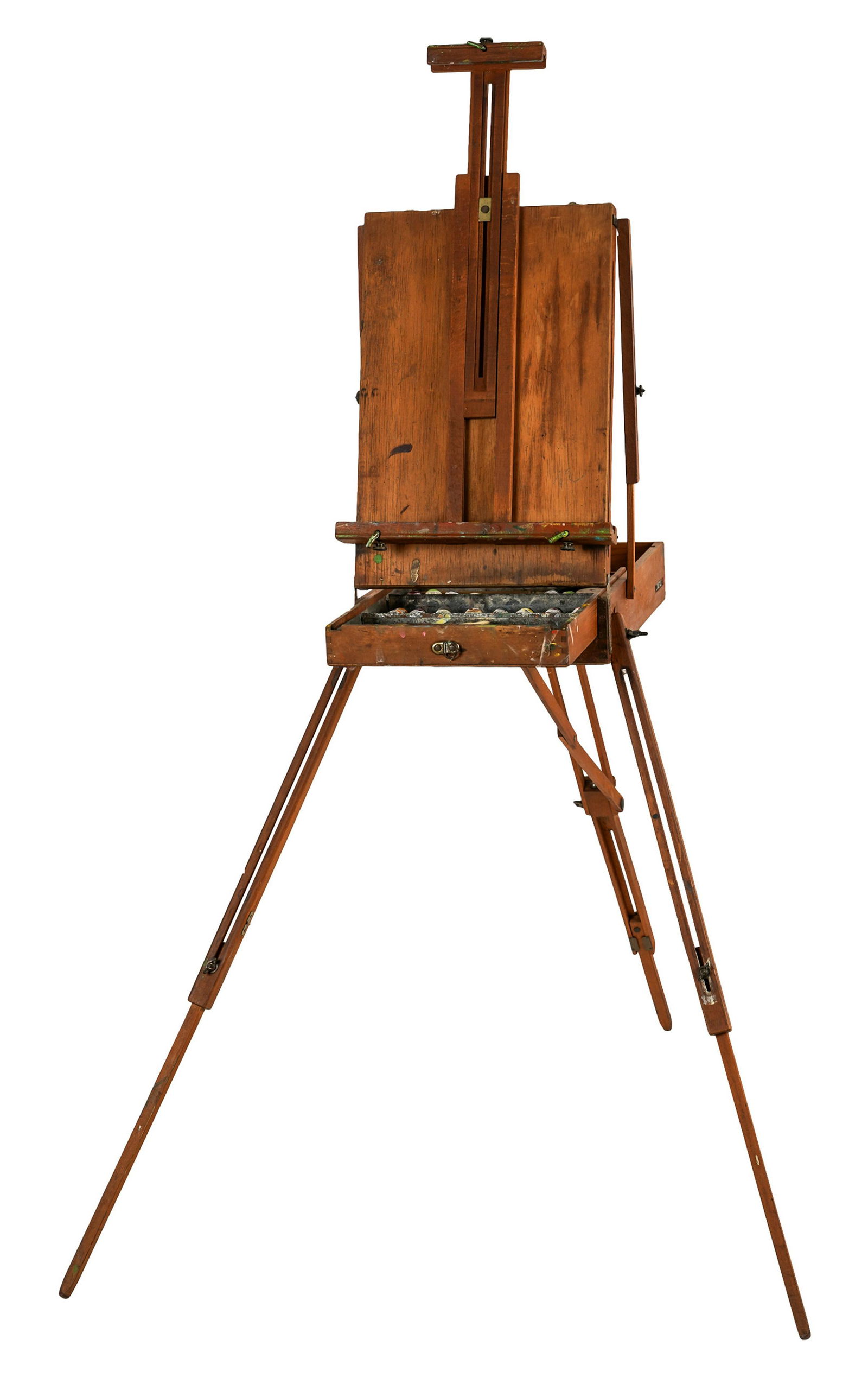 PORTABLE CONVERTIBLE ARTIST'S EASEL / PAINTBOX (1 of 17)