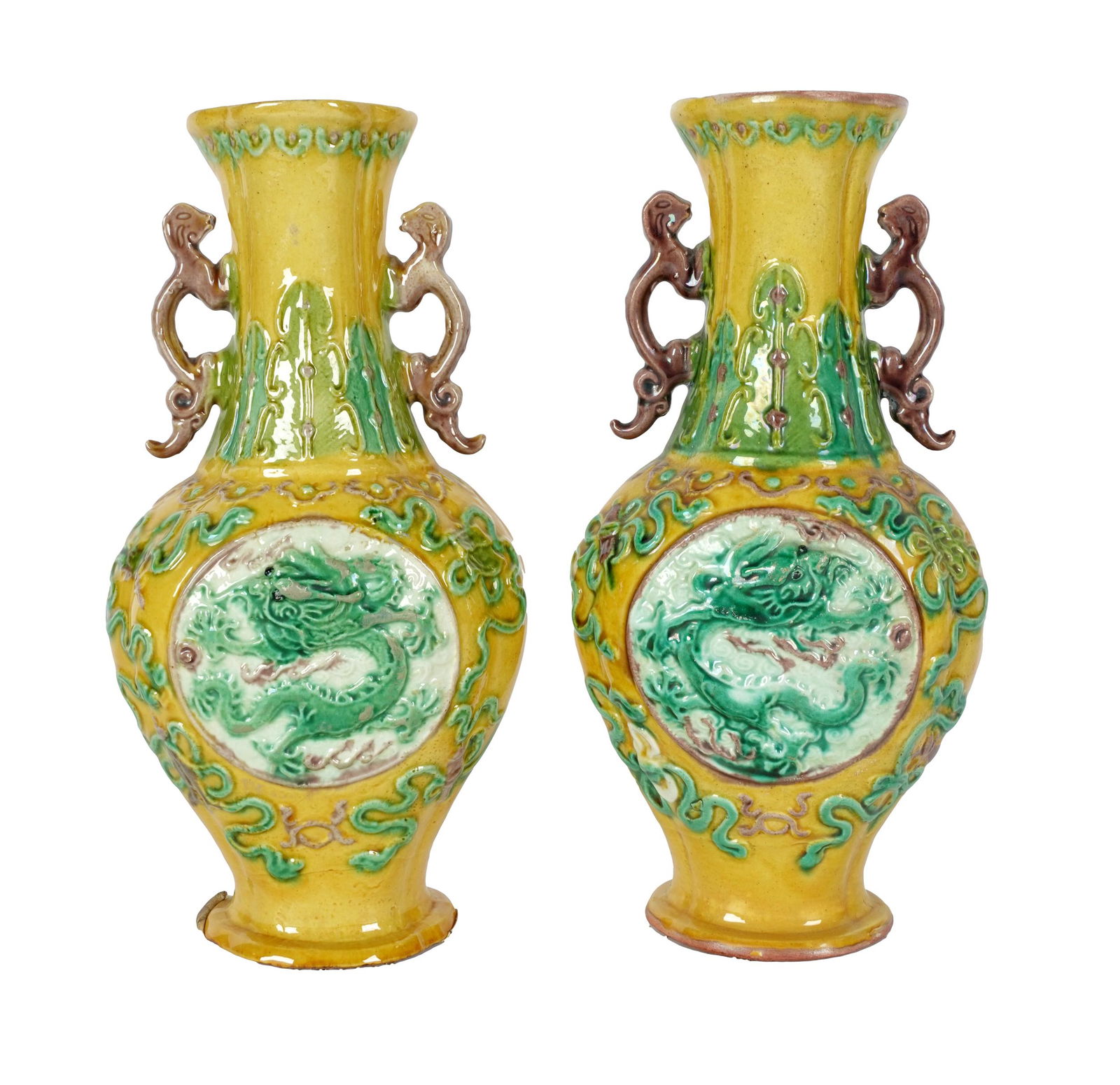 PAIR OF CHINESE CERAMIC VASES (1 of 7)