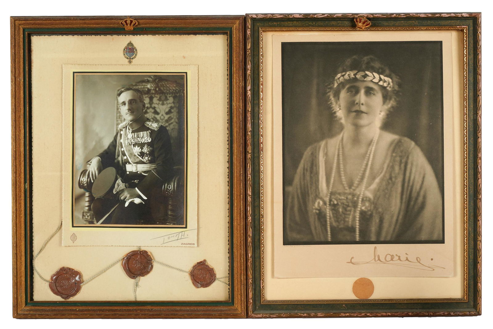 TWO FRAMED PORTRAIT PHOTOGRAPHS (1 of 6)