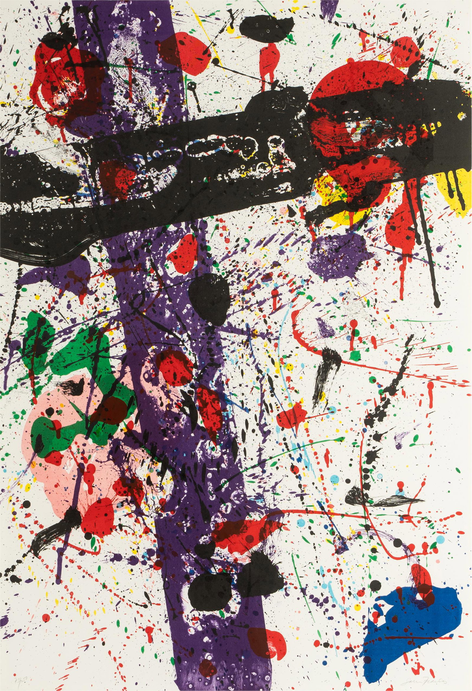 SAM FRANCIS (1923 - 1994): UNTITLED (1 of 10)