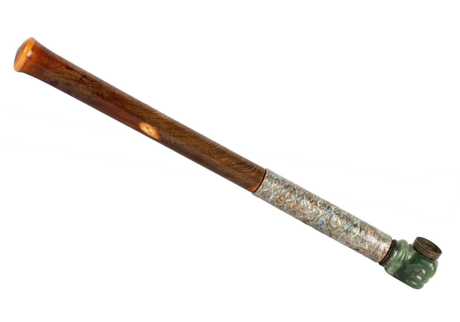 CHINESE CARVED OPIUM PIPE (1 of 11)