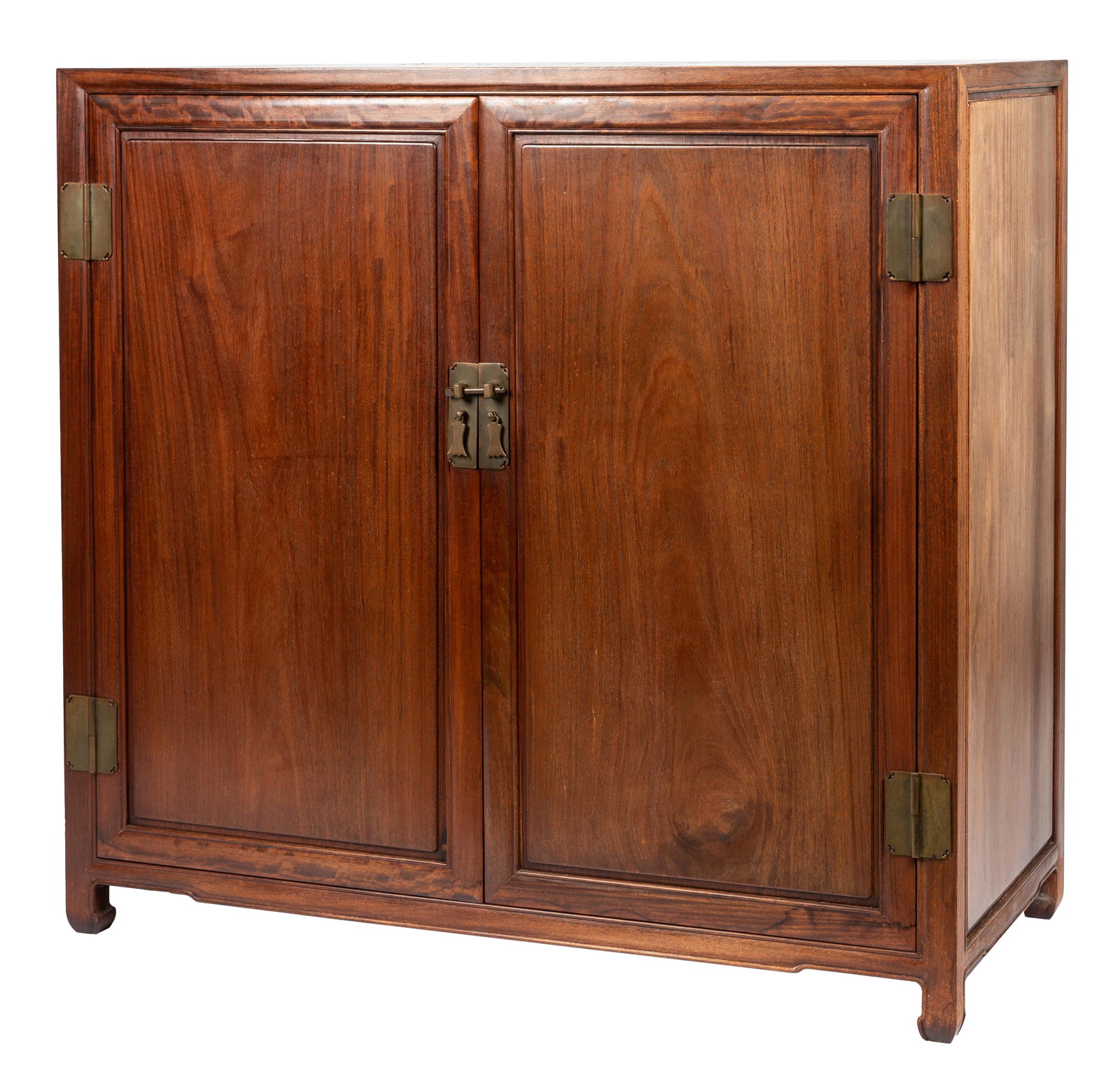 CHINESE HARDWOOD CABINET: Provenance: The Mrs. Stuart Davis Collection, Beverly Hills, CA; 42 inches wide; 20 inches deep; 40 inches high