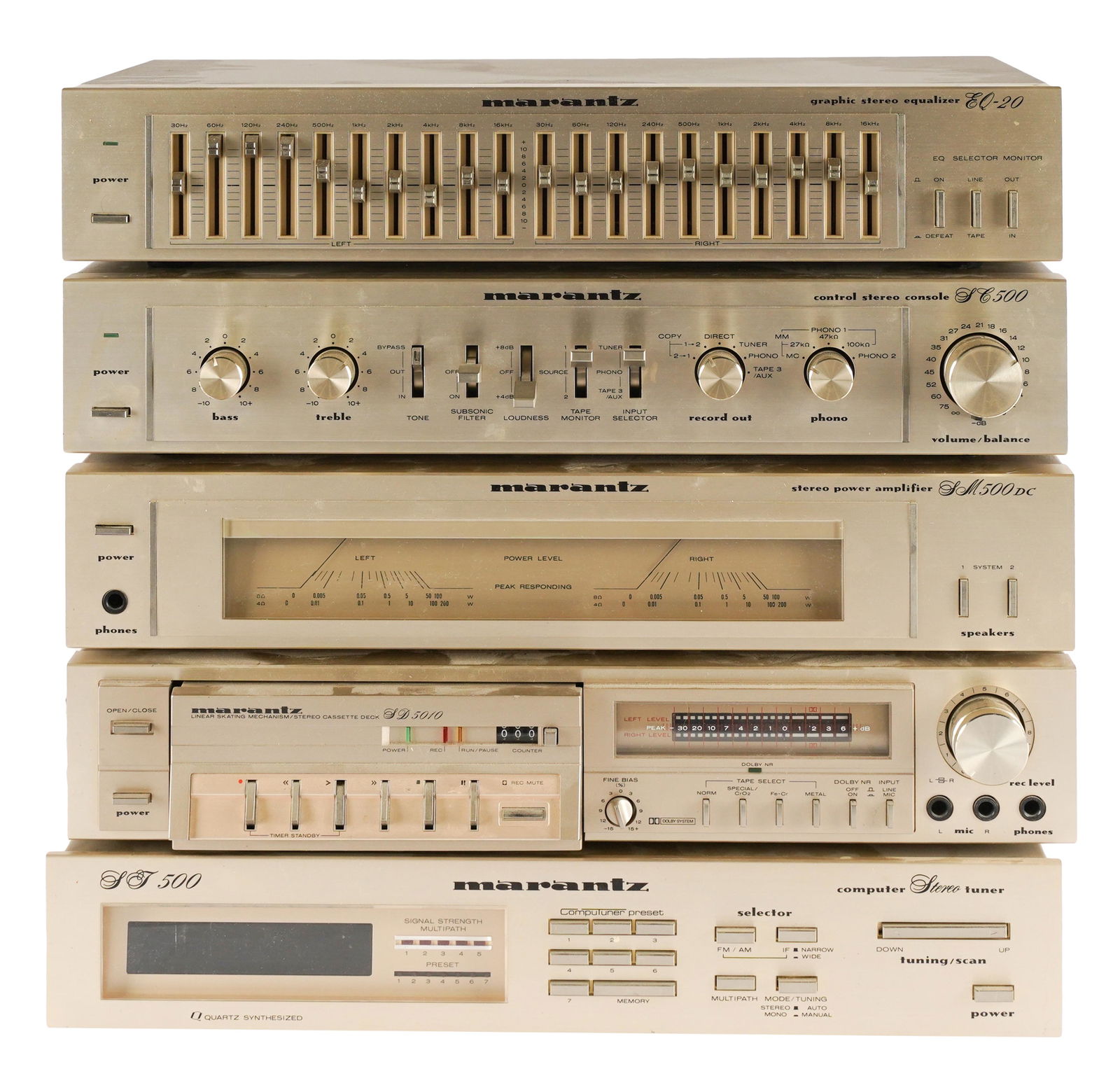 SET OF MARANTZ STEREO COMPONENTS (1 of 10)