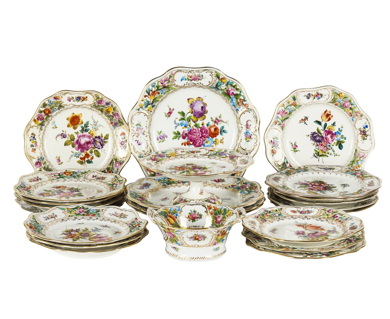 DRESDEN PORCELAIN PARTIAL SERVICE (1 of 13)