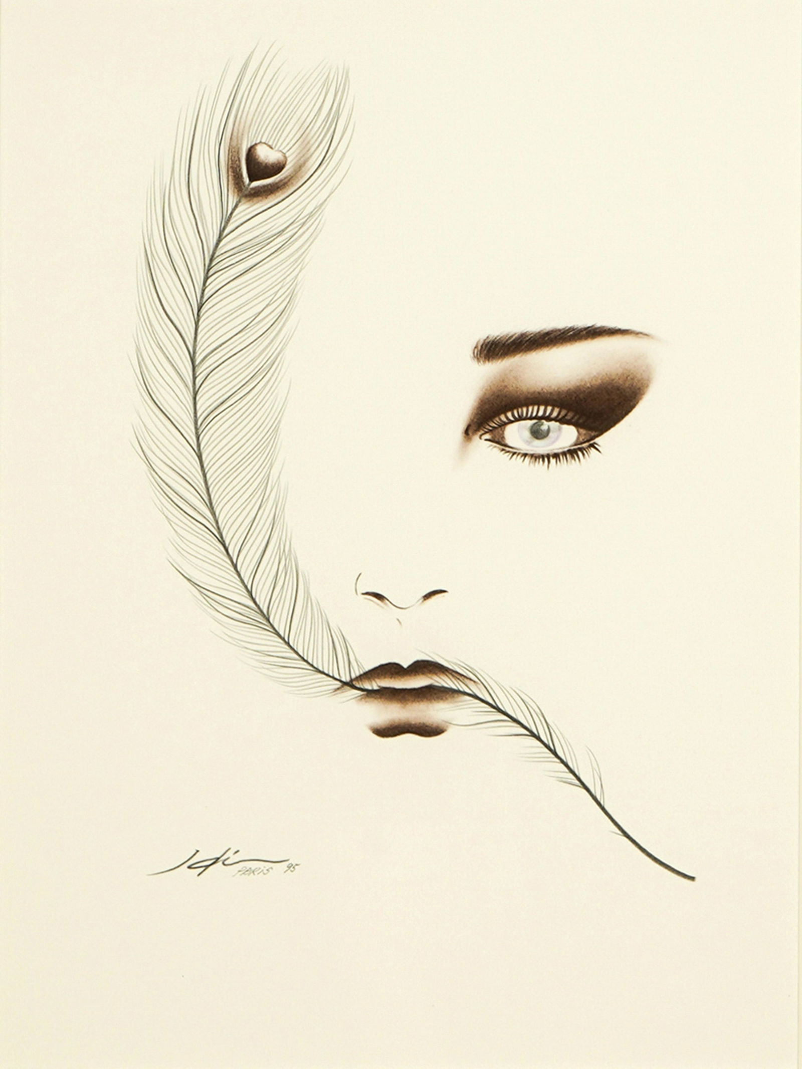 HISASHI OTSUKA (B. 1947): FEATHER HANE (1 of 9)