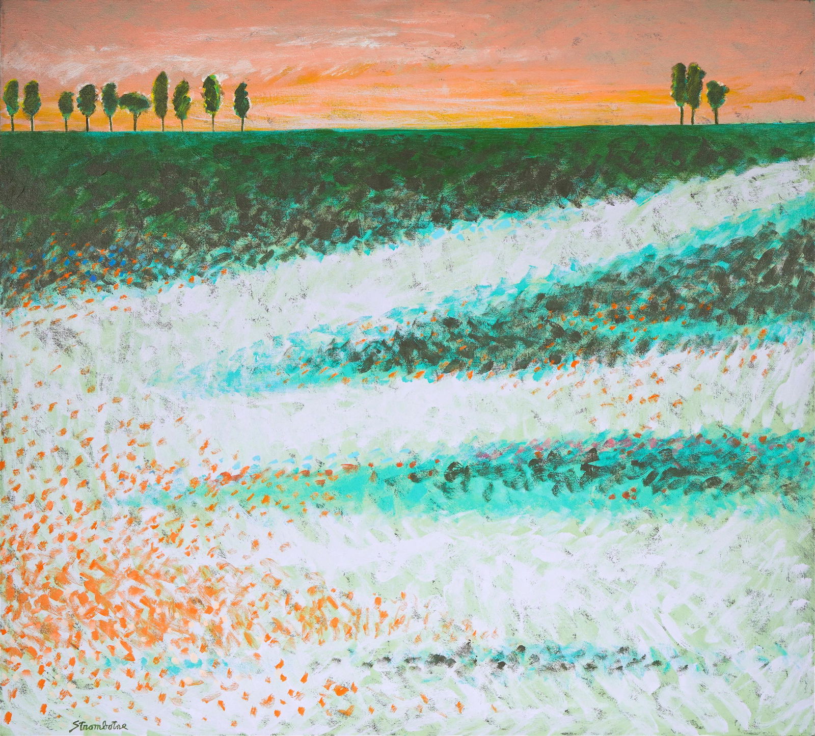 JAMES S. STROMBOTNE (B. 1934): LANDSCAPE (1 of 13)