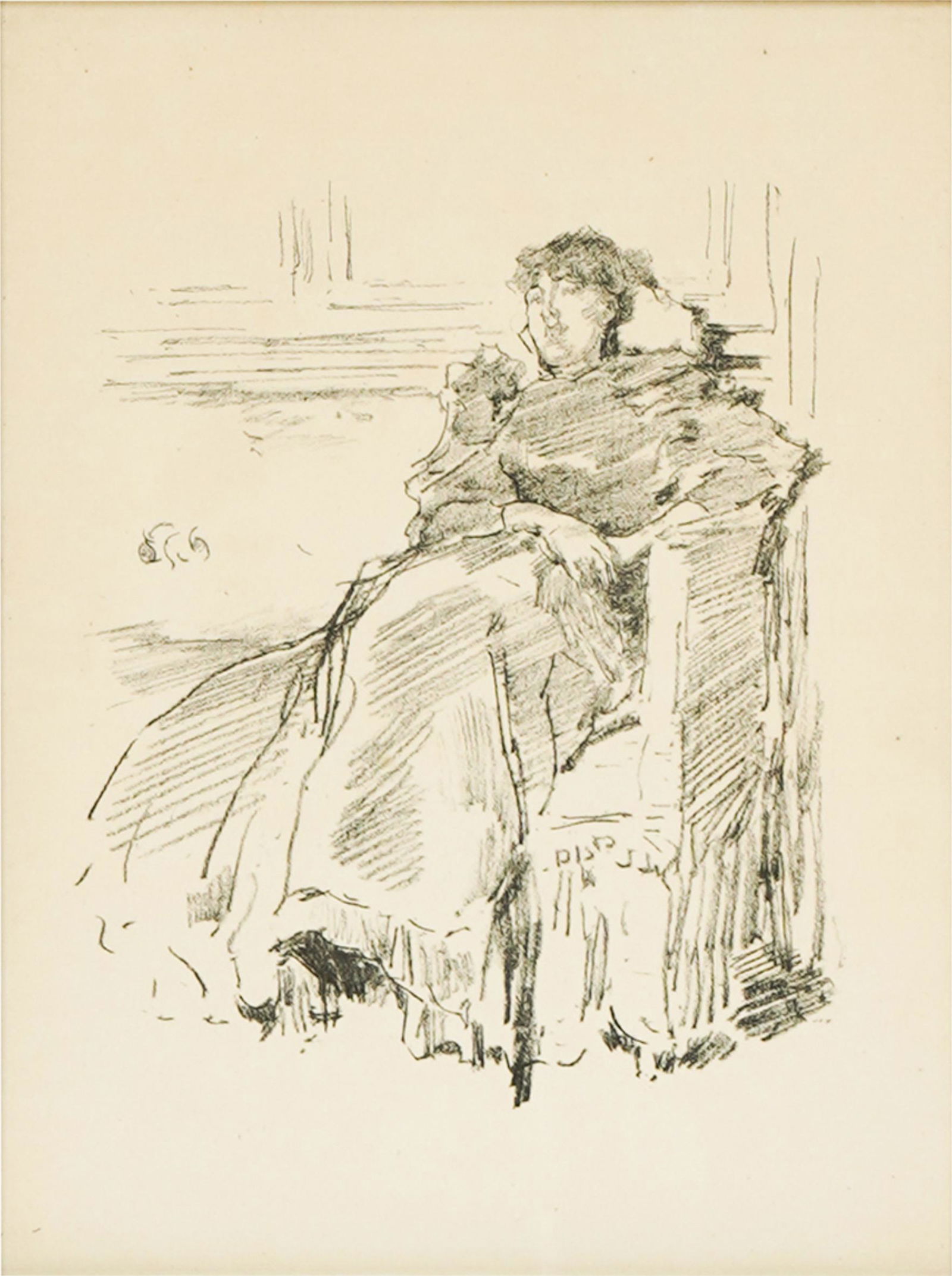 JAMES WHISTLER (1834 - 1903): LA ROBE ROUGE (1 of 7)