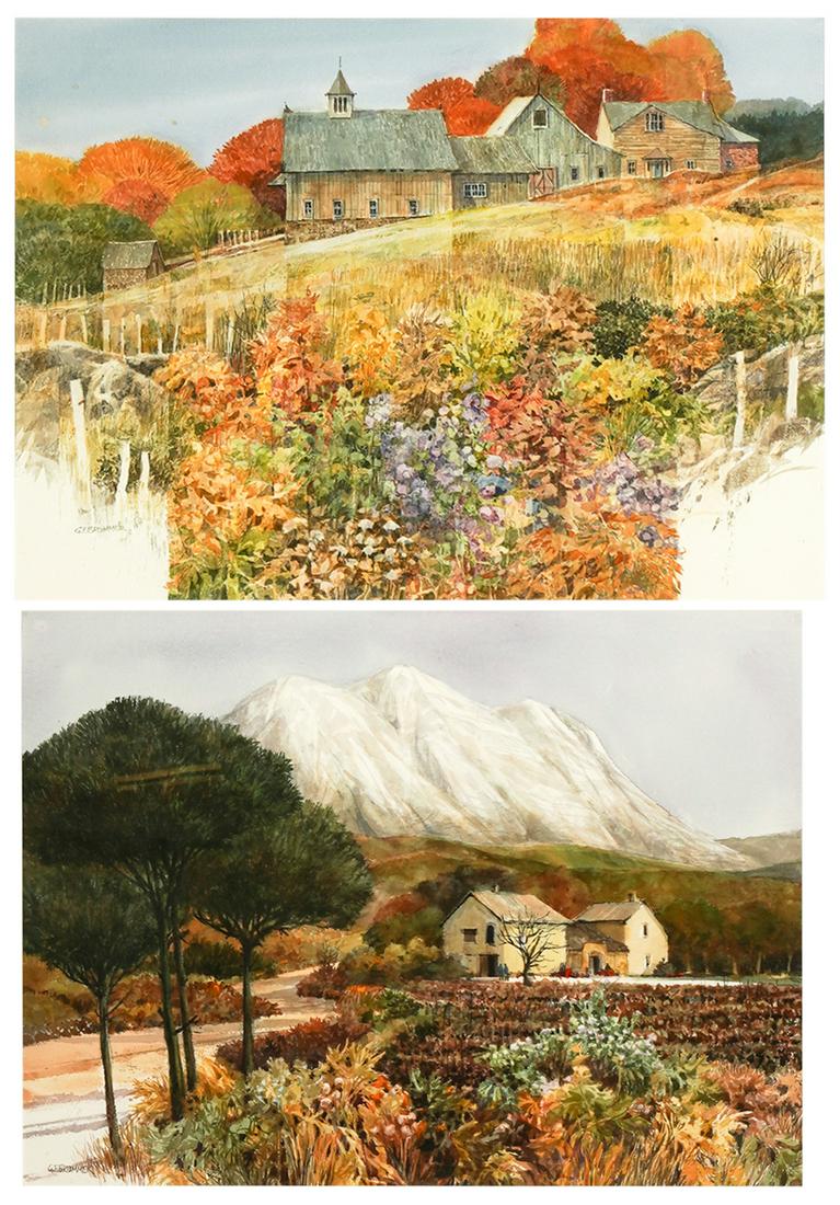 GERALD F. BROMMER (B. 1927): TWO LANDSCAPES (1 of 11)