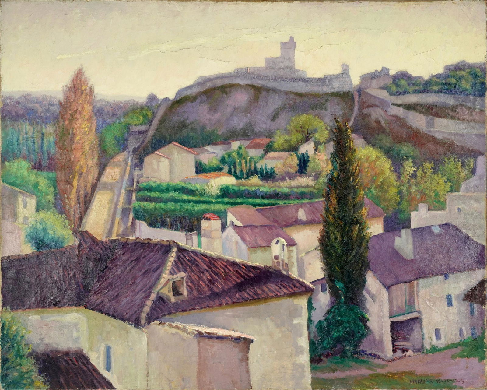 ALEXANDER WARSHAWSKY (1887 - 1945): RURAL VILLAGE LANDSCAPE (1 of 7)