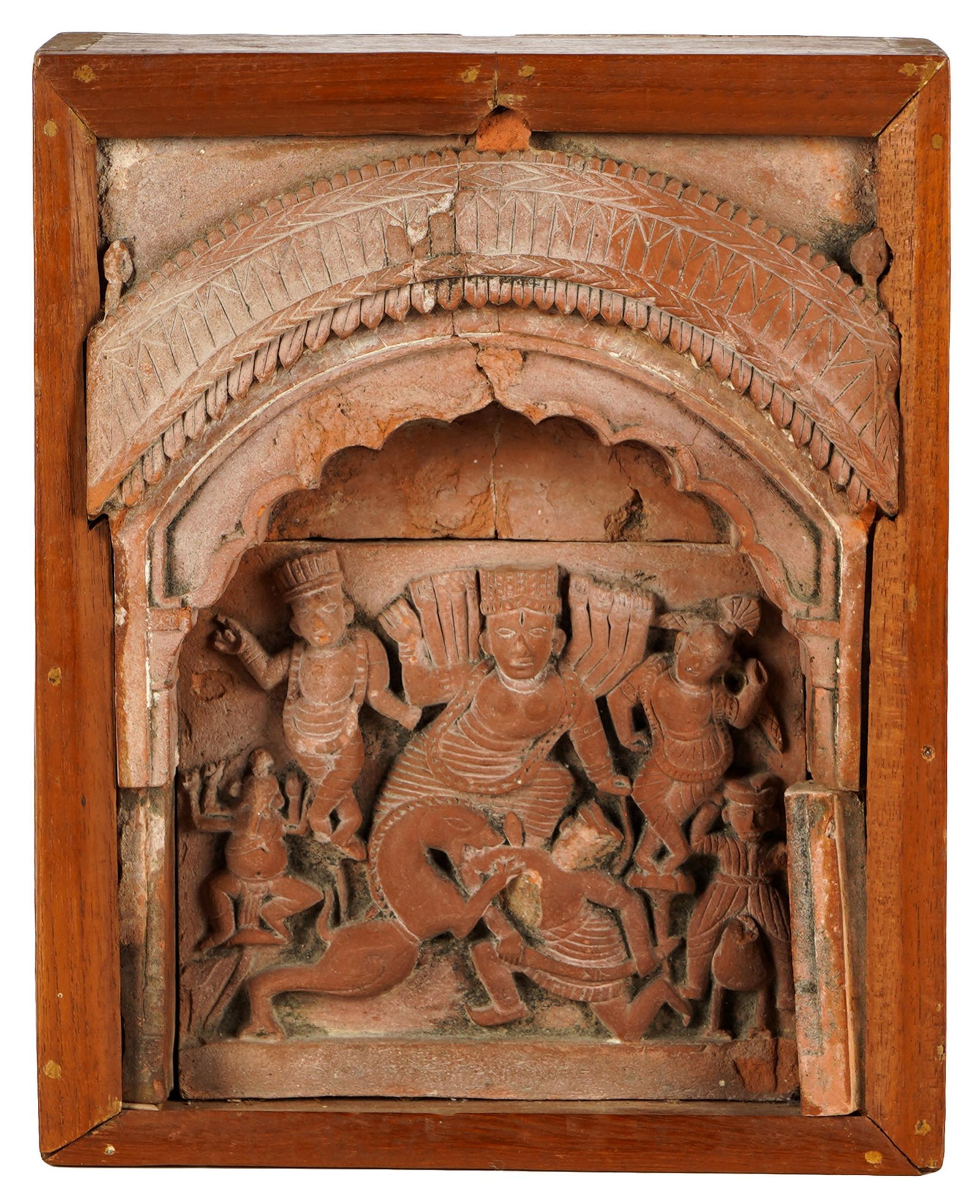 INDIAN TERRACOTTA RELIEF PLAQUE (1 of 10)