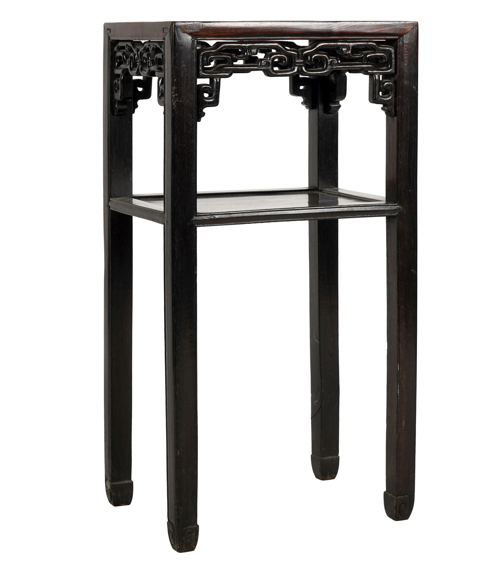 CHINESE MARBLE-INSET SIDE TABLE (1 of 11)