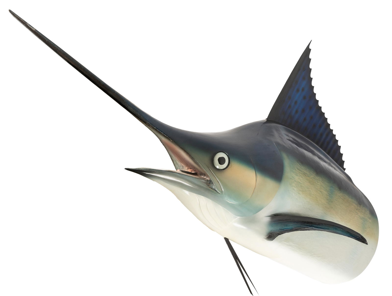 PAINTED FIBERGLASS MARLIN FISH WALL MOUNT (1 of 13)