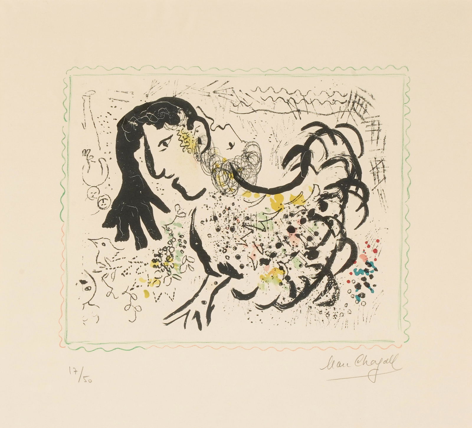 MARC CHAGALL (1887 - 1985): BUCOLIQUE (1 of 8)