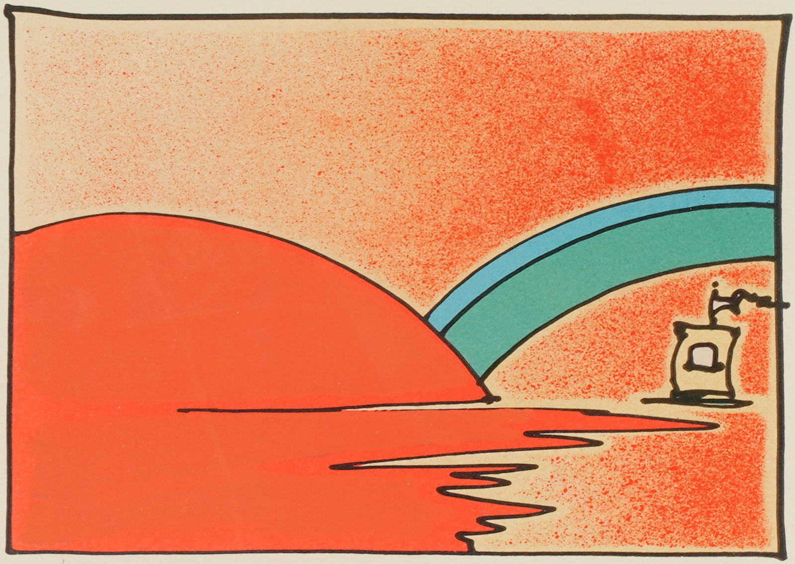 PETER MAX (B. 1937): SAILBOAT (1 of 8)