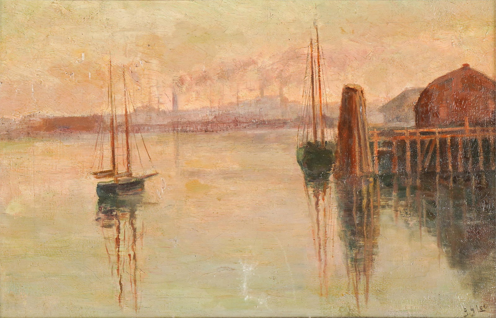 BERTHA STRINGER LEE (1869 - 1937): OAKLAND ESTUARY (1 of 12)