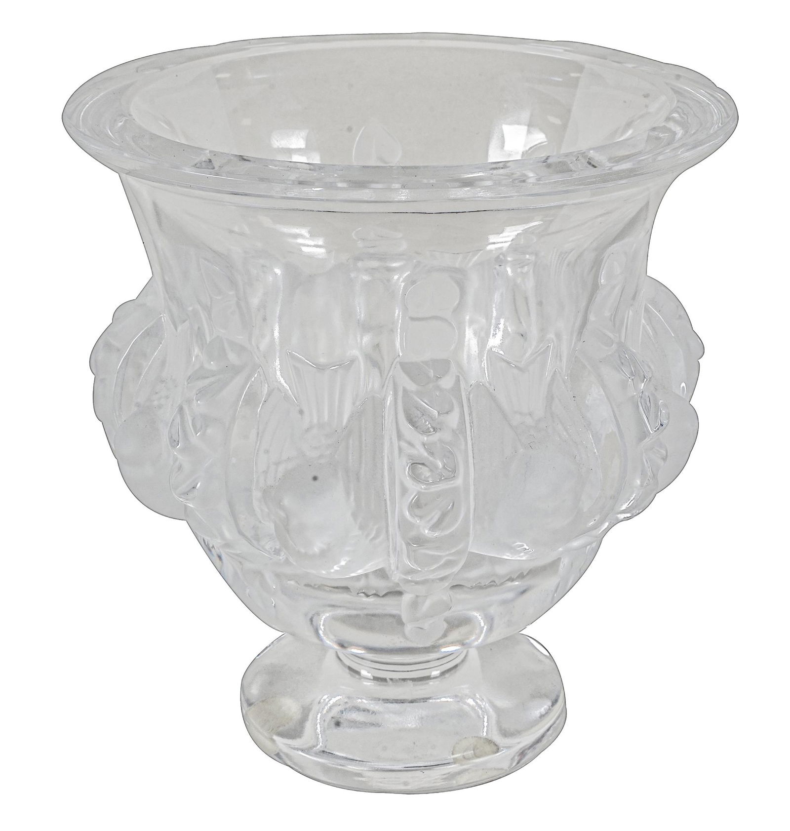 LALIQUE "DAMPIERRE" MOLDED GLASS VASE (1 of 7)