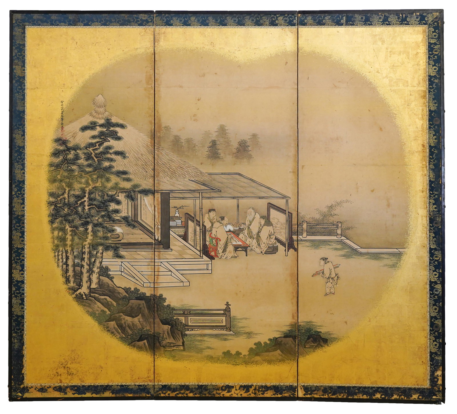 JAPANESE THREE-PANEL SCREEN (1 of 14)
