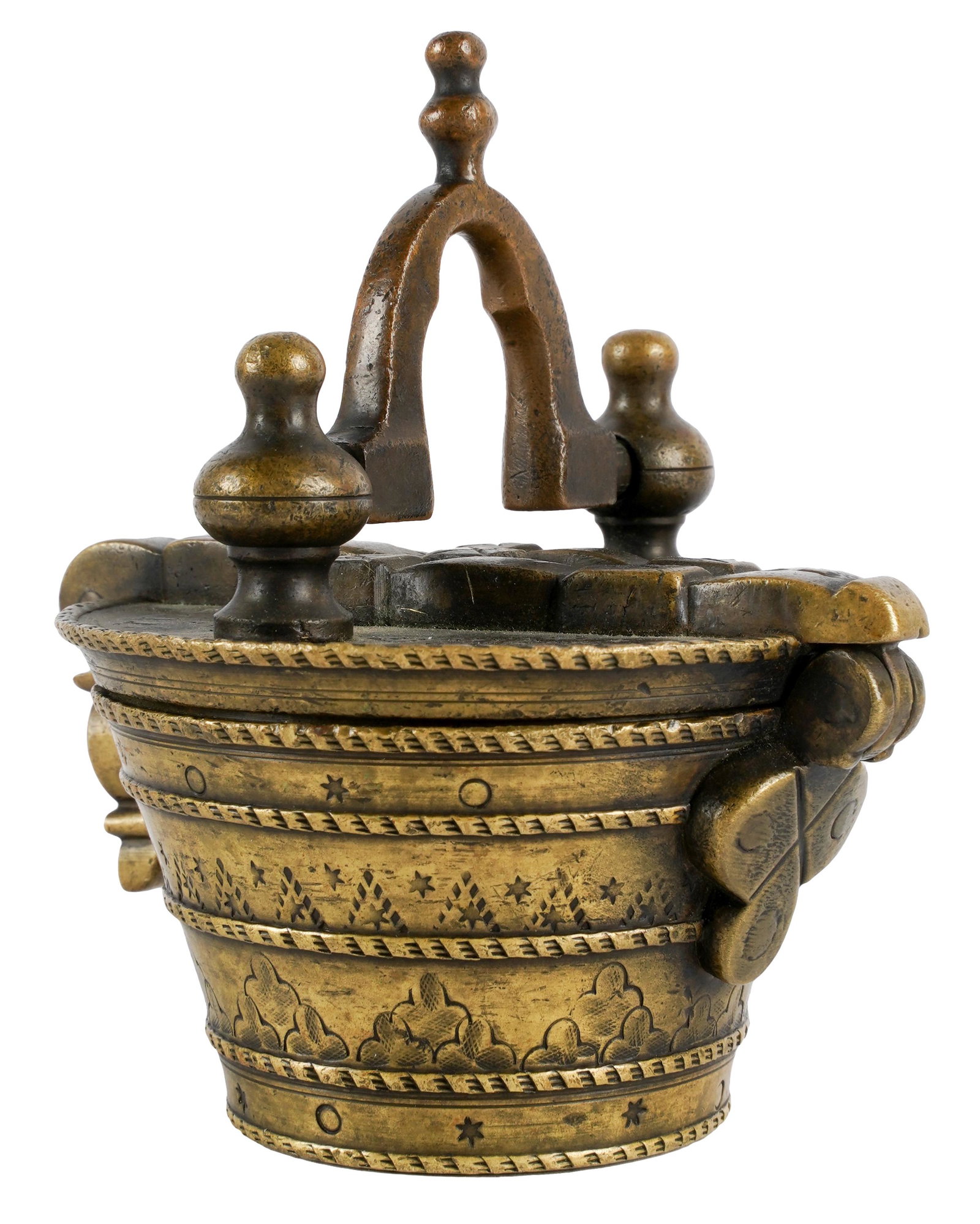 ANTIQUE ASIAN BRONZE WEIGHT SET (1 of 10)