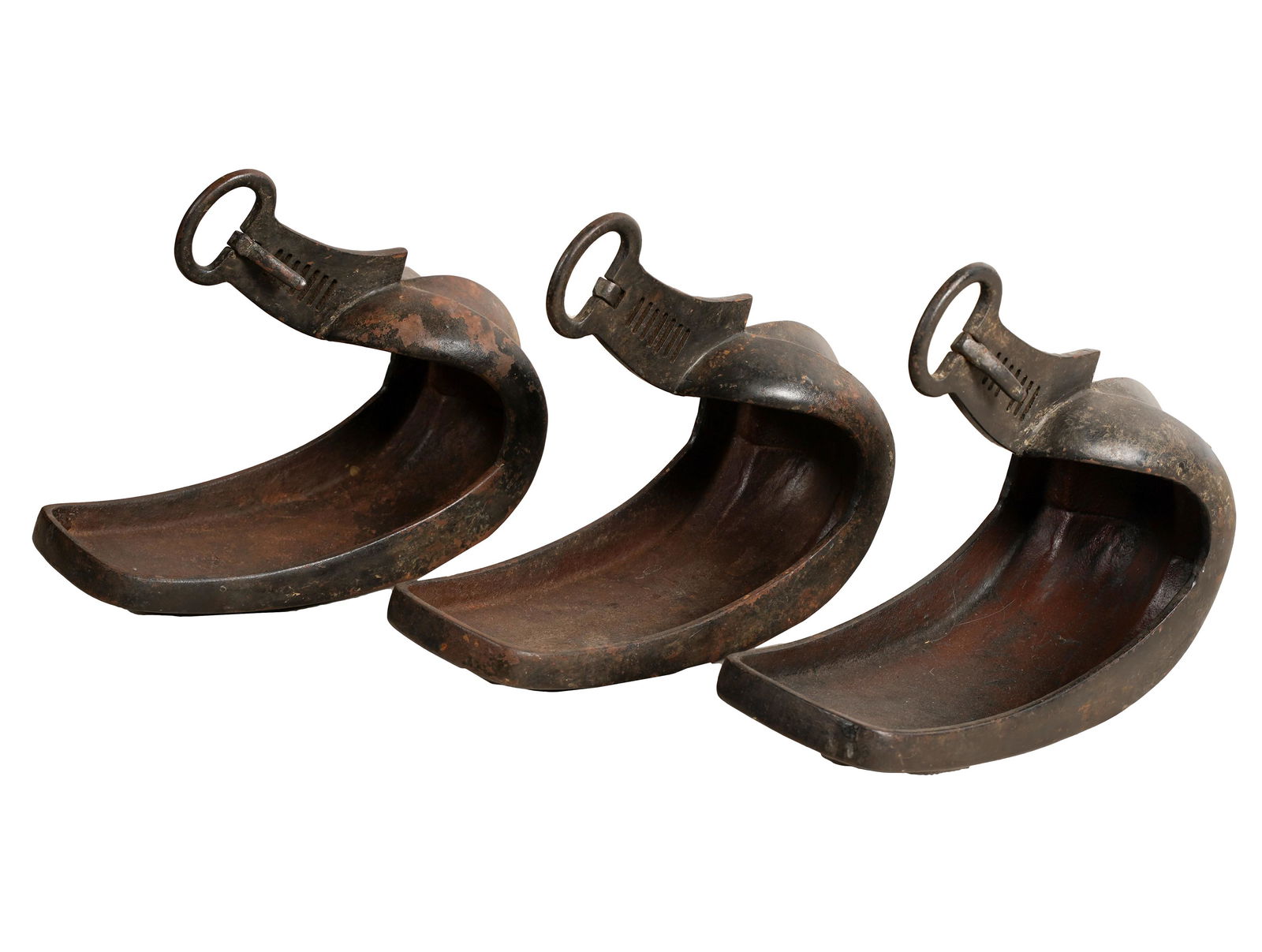 THREE SAMURAI WARRIOR BATTLE HORSE STIRRUPS (ABUMI) (1 of 10)