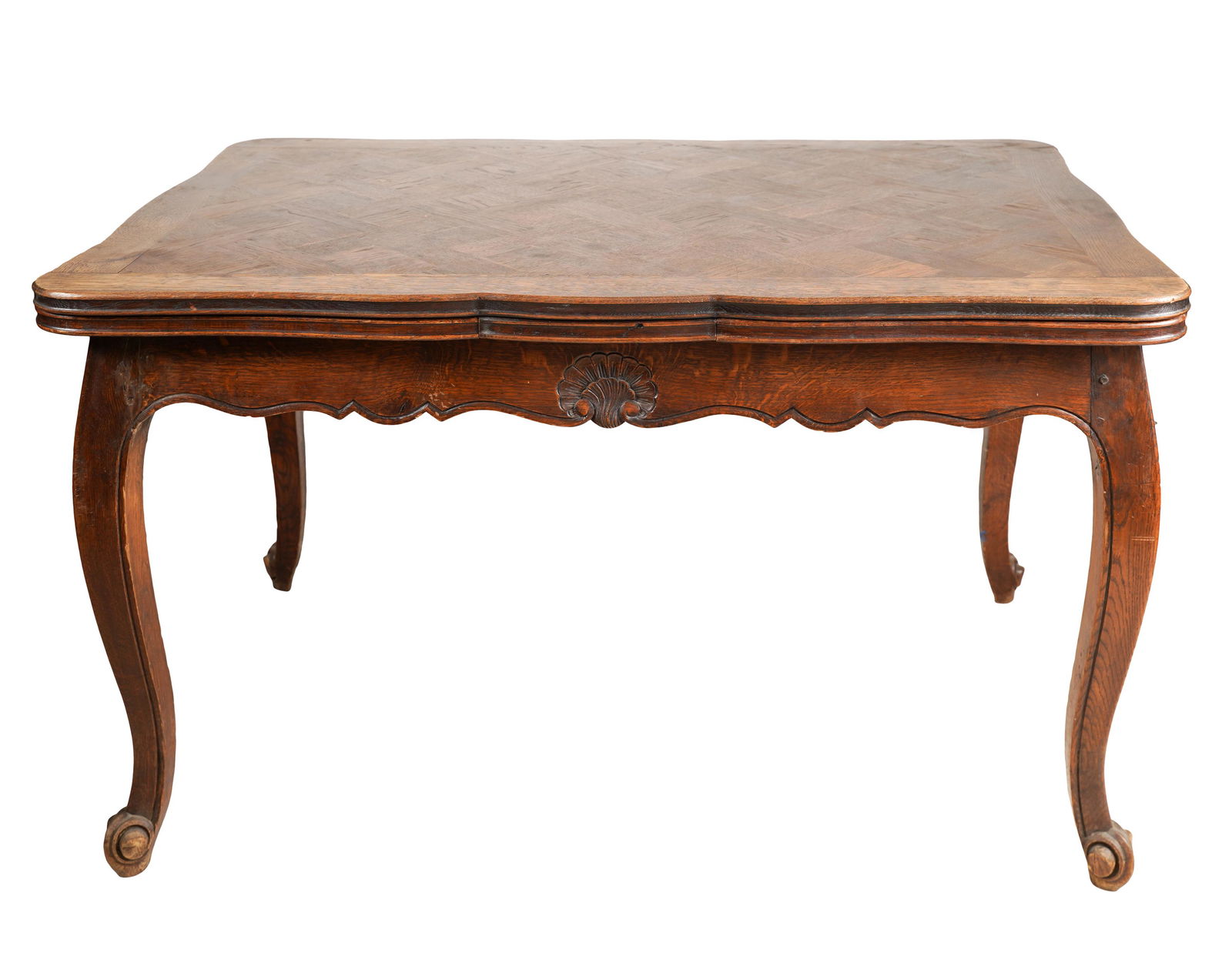 FRENCH PROVINCIAL-STYLE PARQUETRY DINING TABLE (1 of 9)