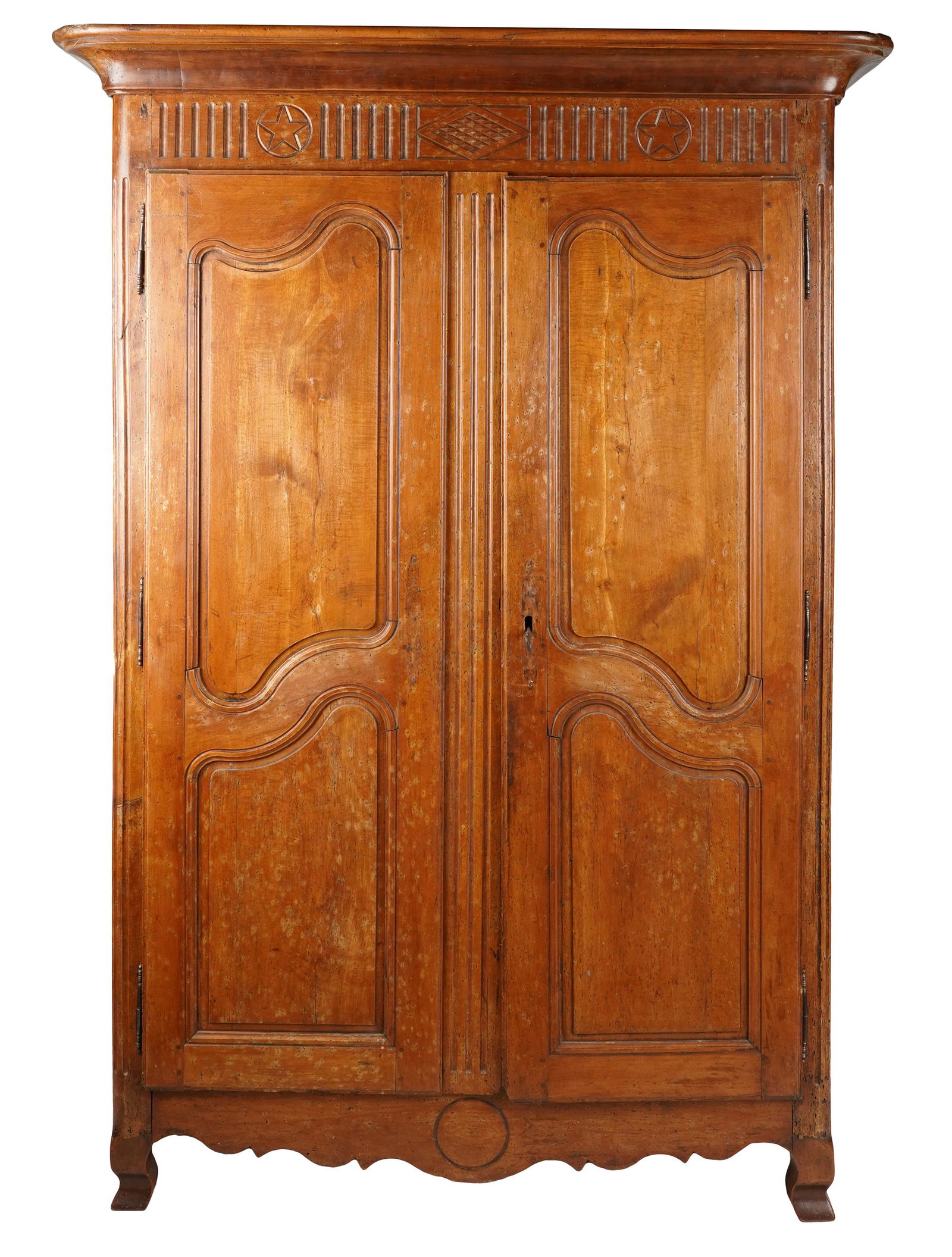 FRENCH PROVINCIAL WALNUT ARMOIRE (1 of 9)