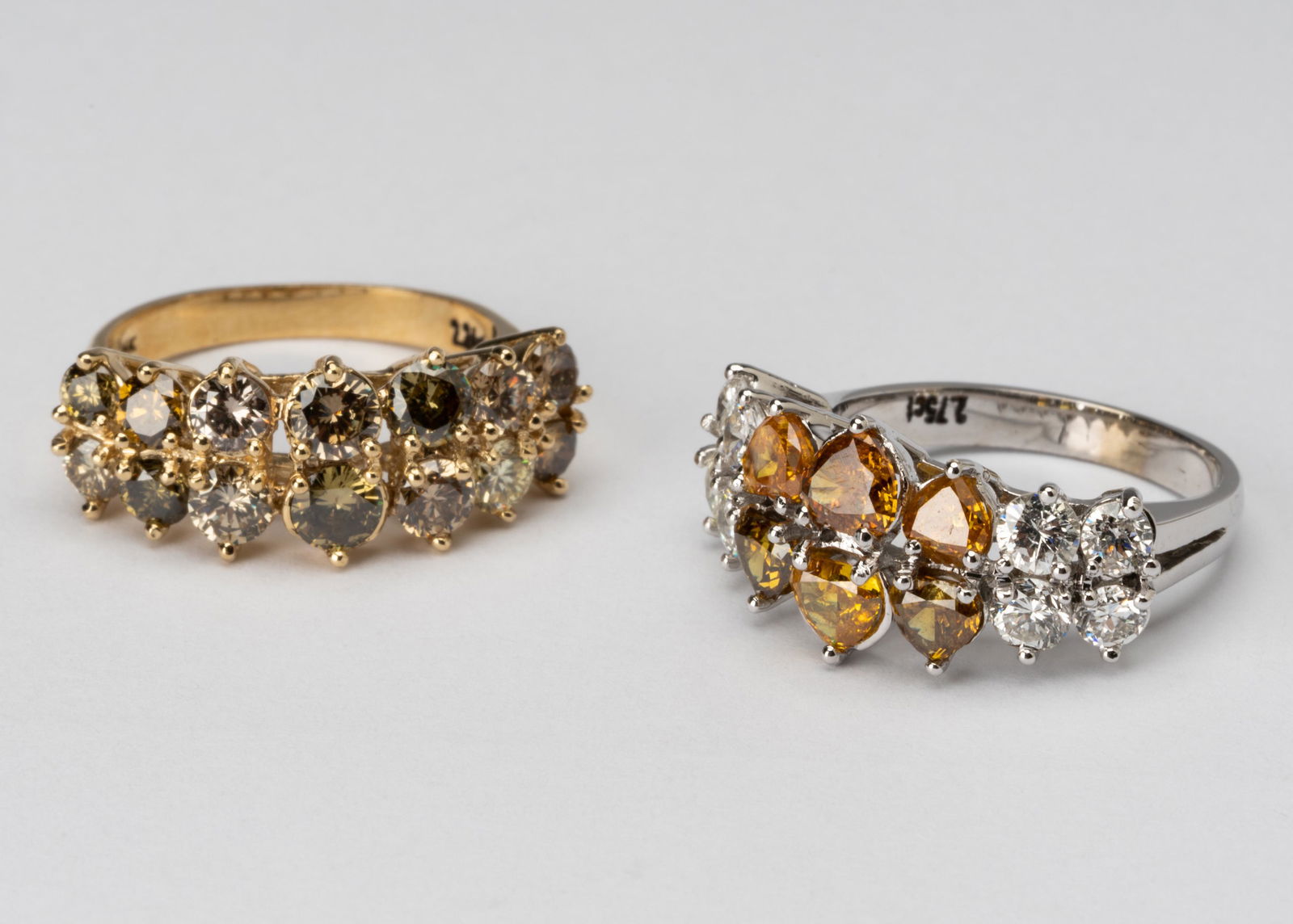 14 KARAT GOLD DIAMOND SET RINGS (1 of 6)