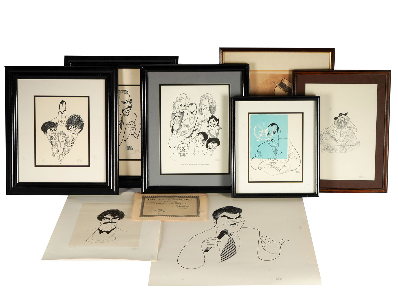 ALBERT HIRSCHFELD (1903 - 2003): EIGHT WORKS (1 of 20)