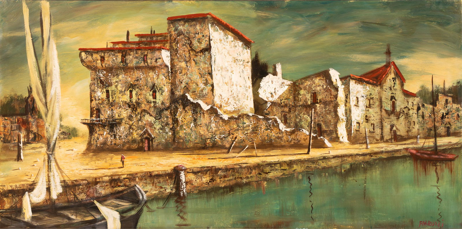 HAROLD C. STEPHENSON (1908 - 1974):  CANAL SCENE (1 of 17)