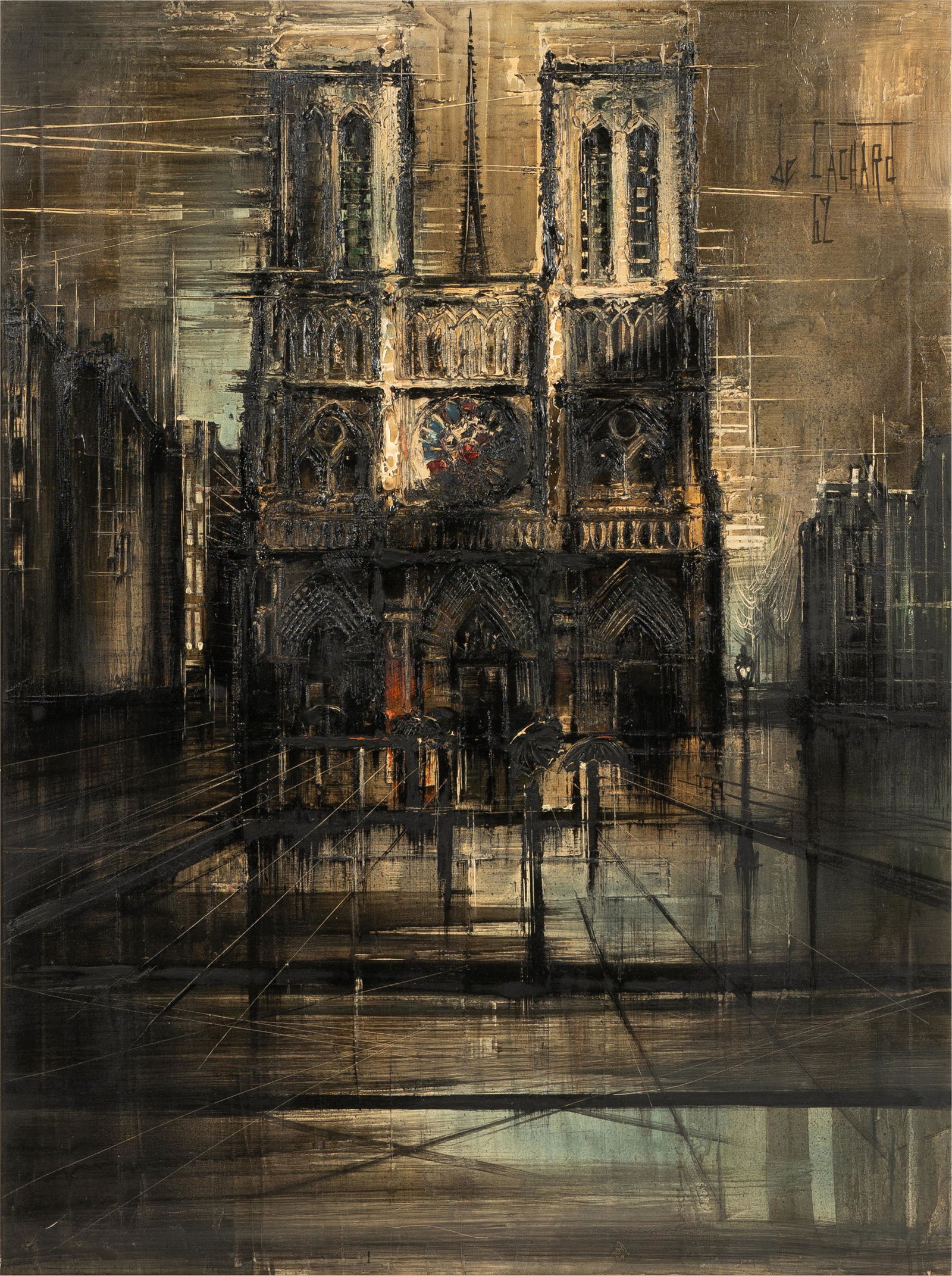 REGIS DE BOUVIER DE CACHARD (B. 1929):  NOTRE DAME (1 of 15)