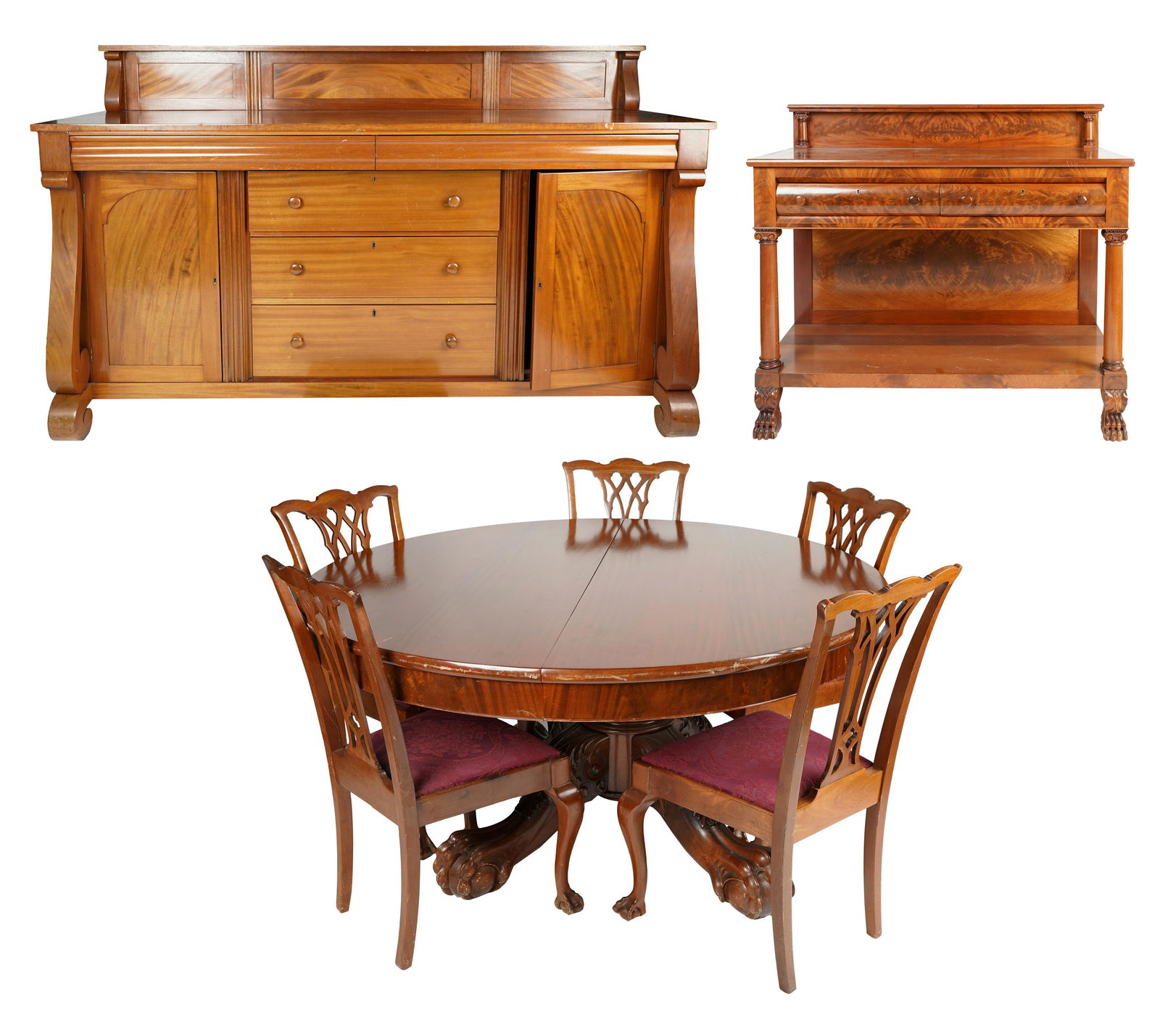 AMERICAN MAHOGANY DINING SUITE (1 of 20)