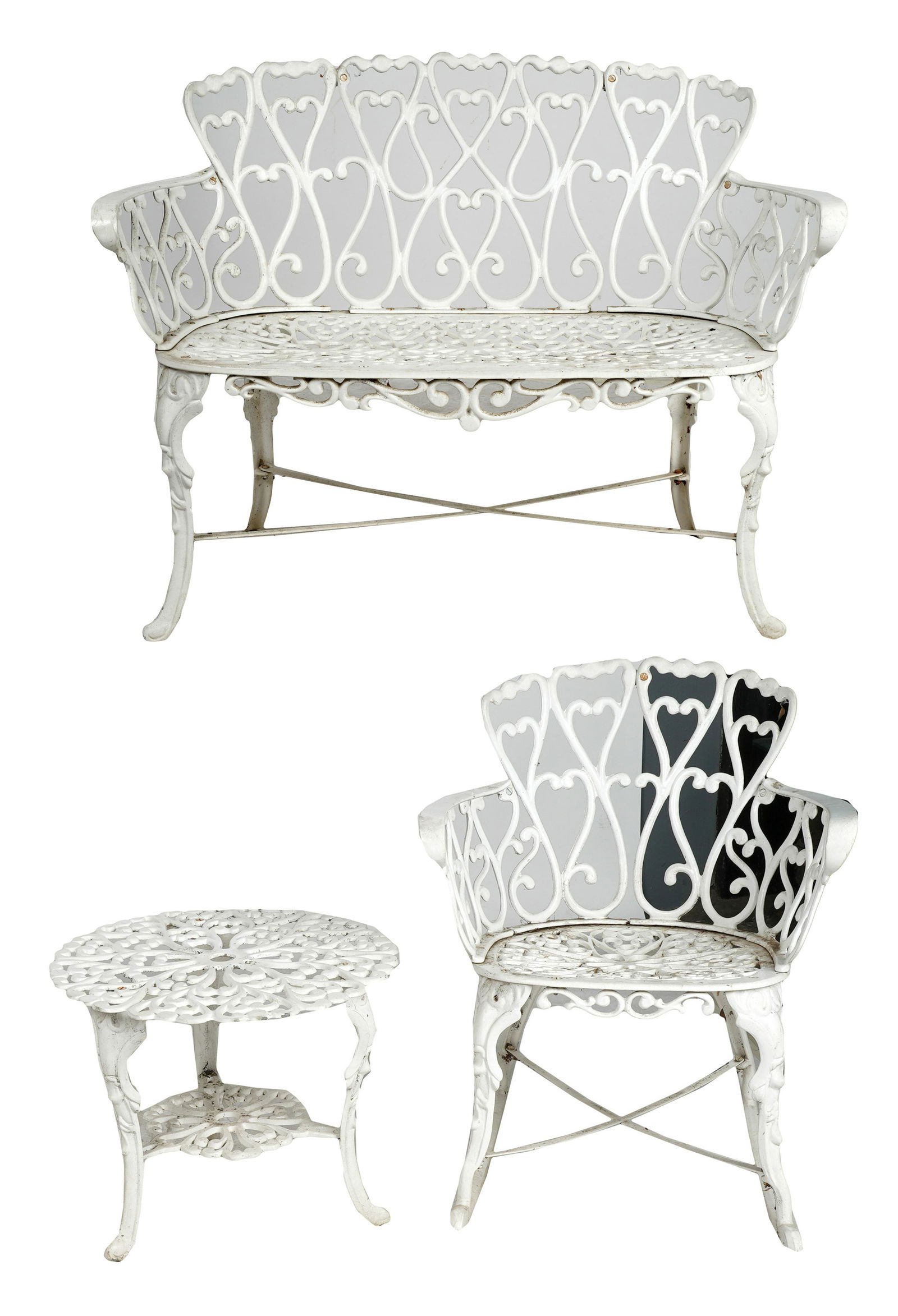 SUITE OF PAINTED PATIO FURNITURE (1 of 13)