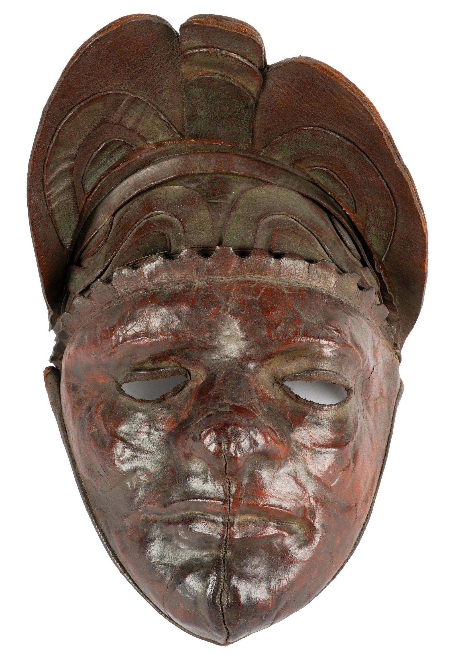 BRONZED & BURNISHED LEATHER FACE MASK PROP (1 of 7)